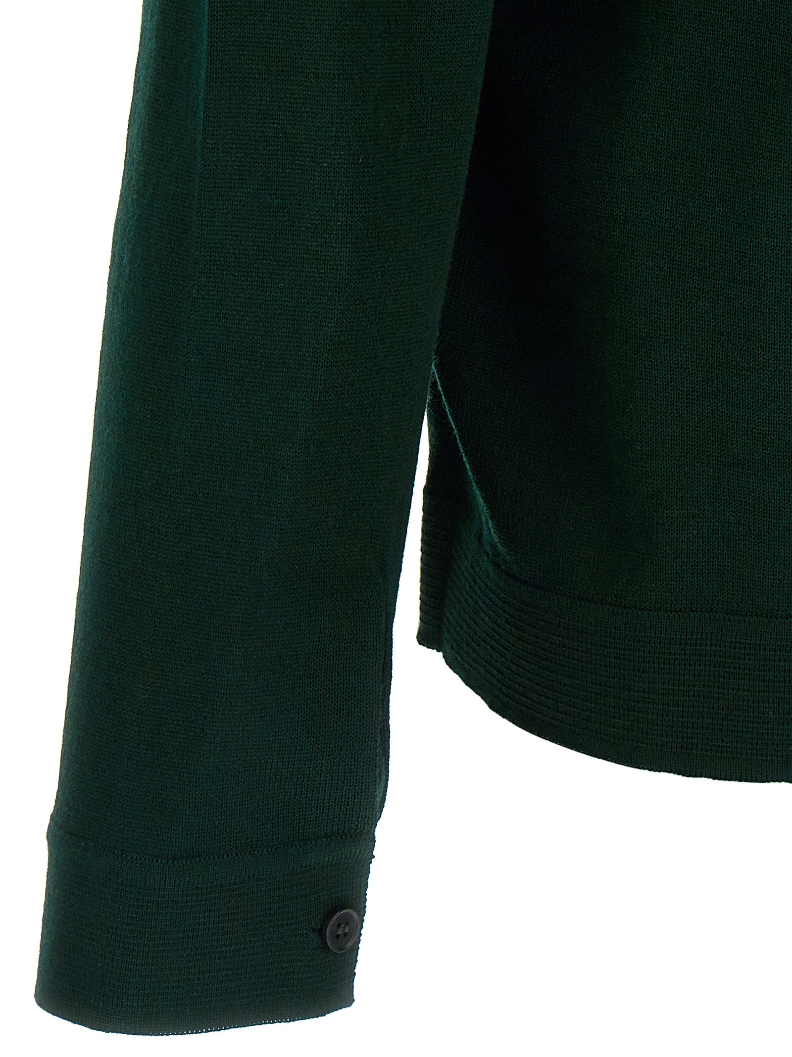 Roberto Collina Bicolor Merino Wool Men's Cardigan