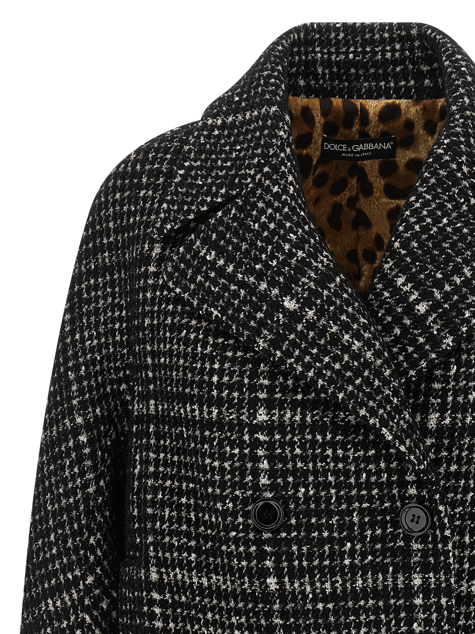 Dolce & Gabbana Bicolor Cotton Women's Coat