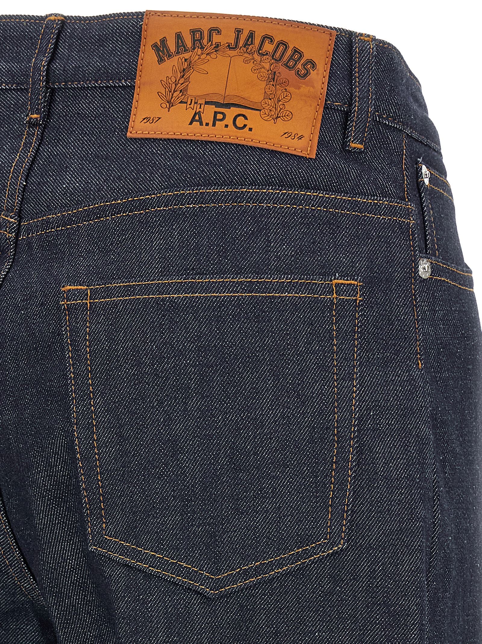 A.P.C. Blue Cotton Straight-Leg Women's Jeans