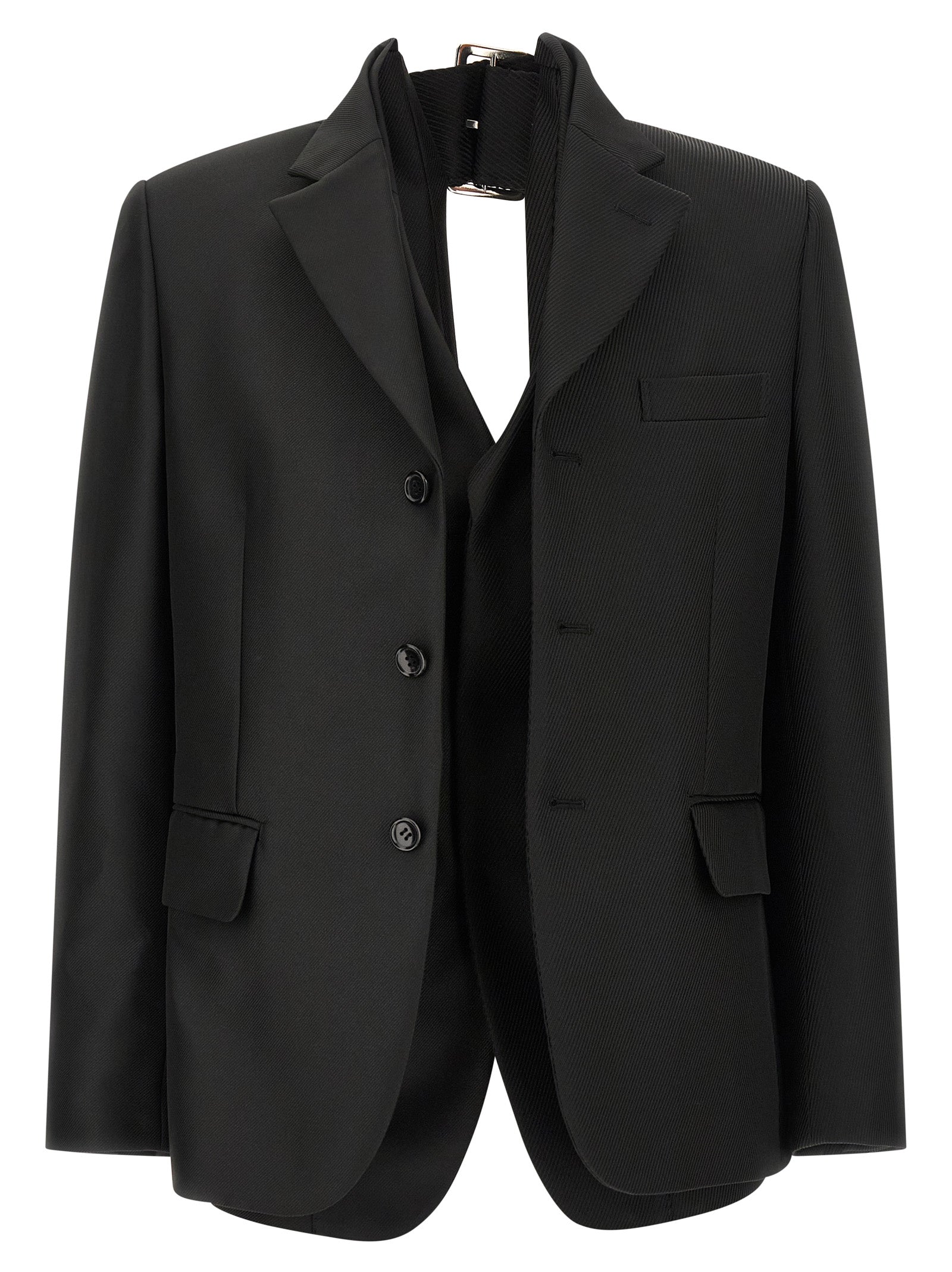 Comme Des Garçons Black Polyester Women's Blazer