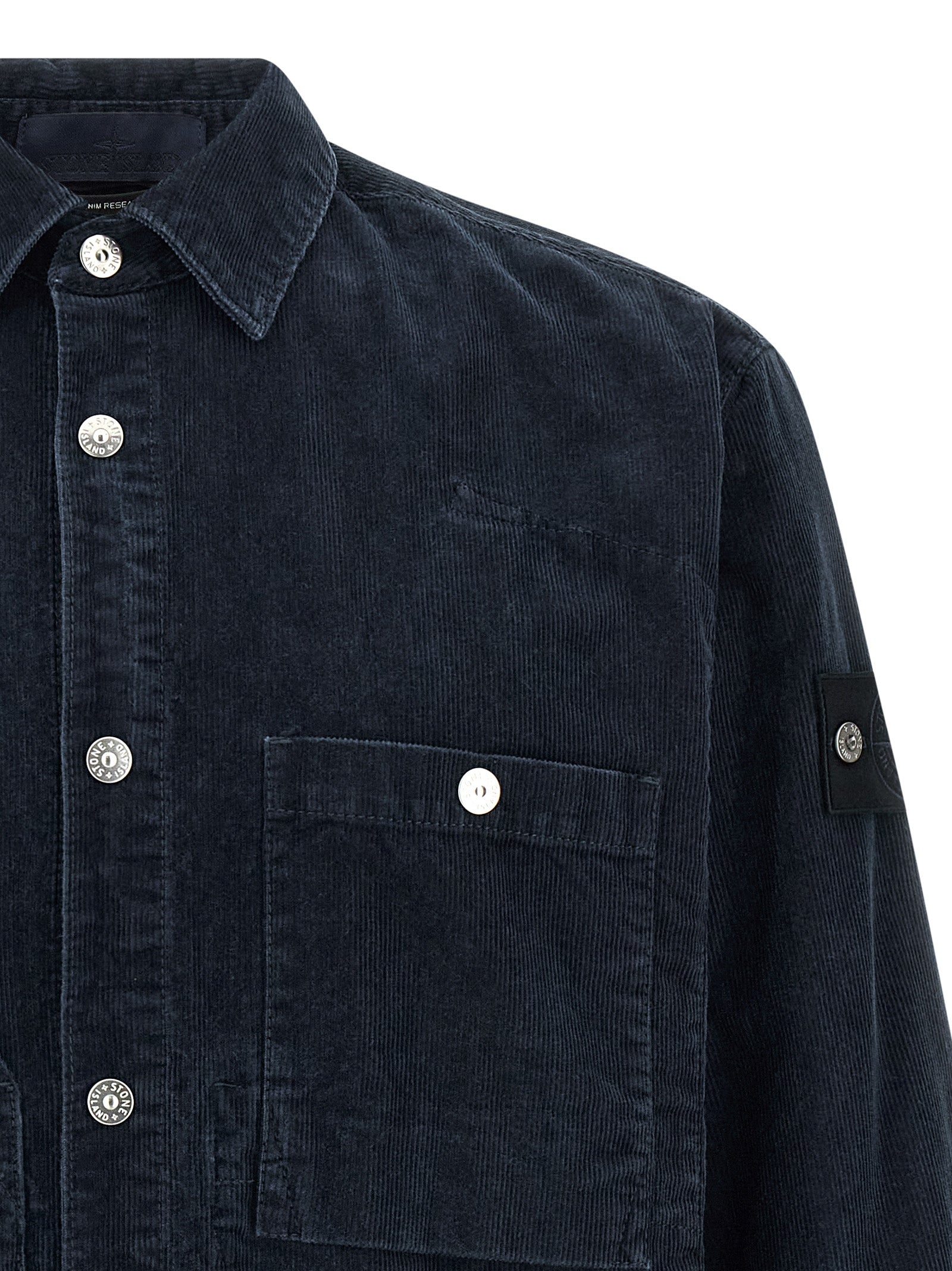 Stone Island Blue Cotton Men's Blouse