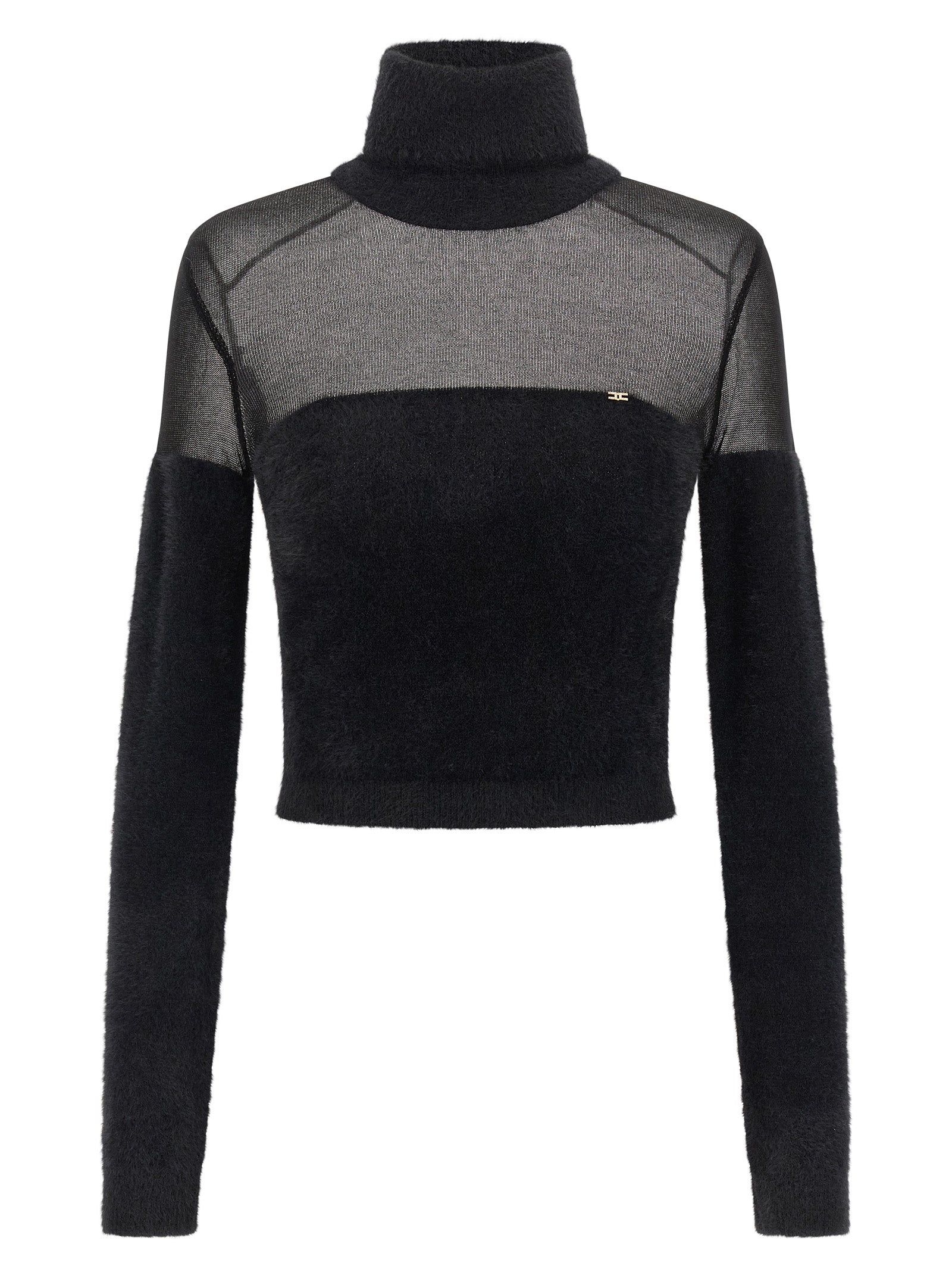 Elisabetta Franchi Black Polyamide Women's Cardigan
