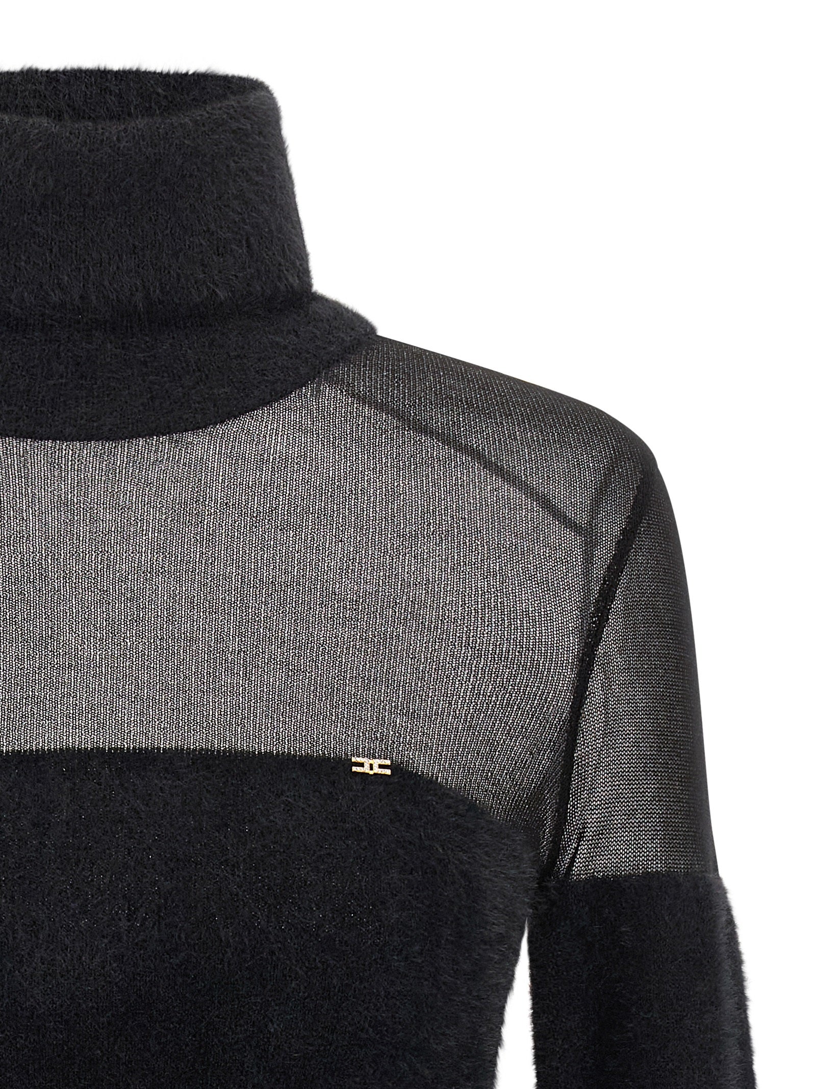 Elisabetta Franchi Black Polyamide Women's Cardigan