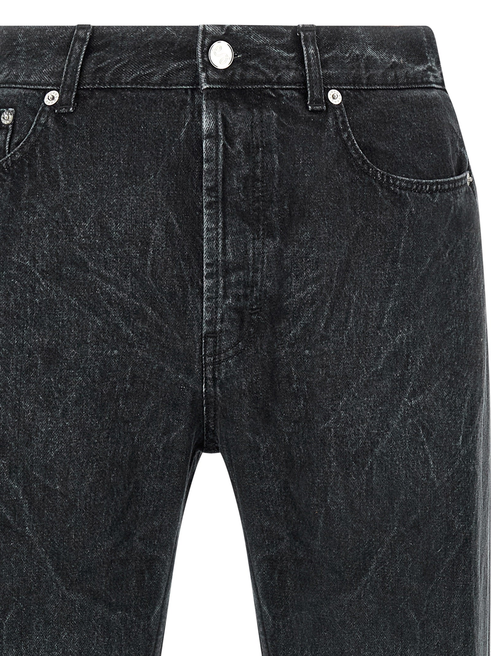 SÉFR Black Cotton Straight-Leg Men's Jeans