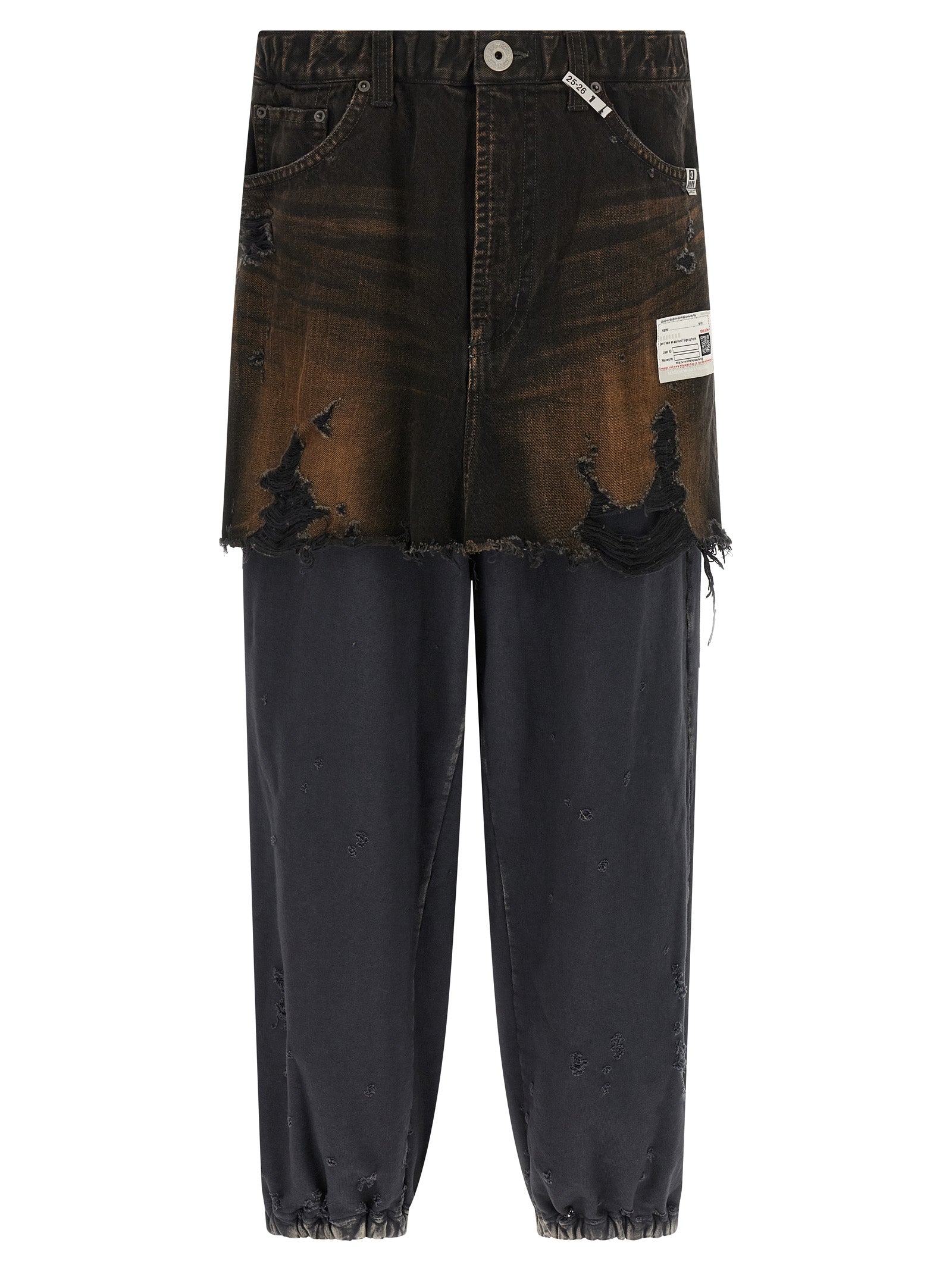 Maison Mihara Yasuhiro Black Cotton Casual Men's Pants