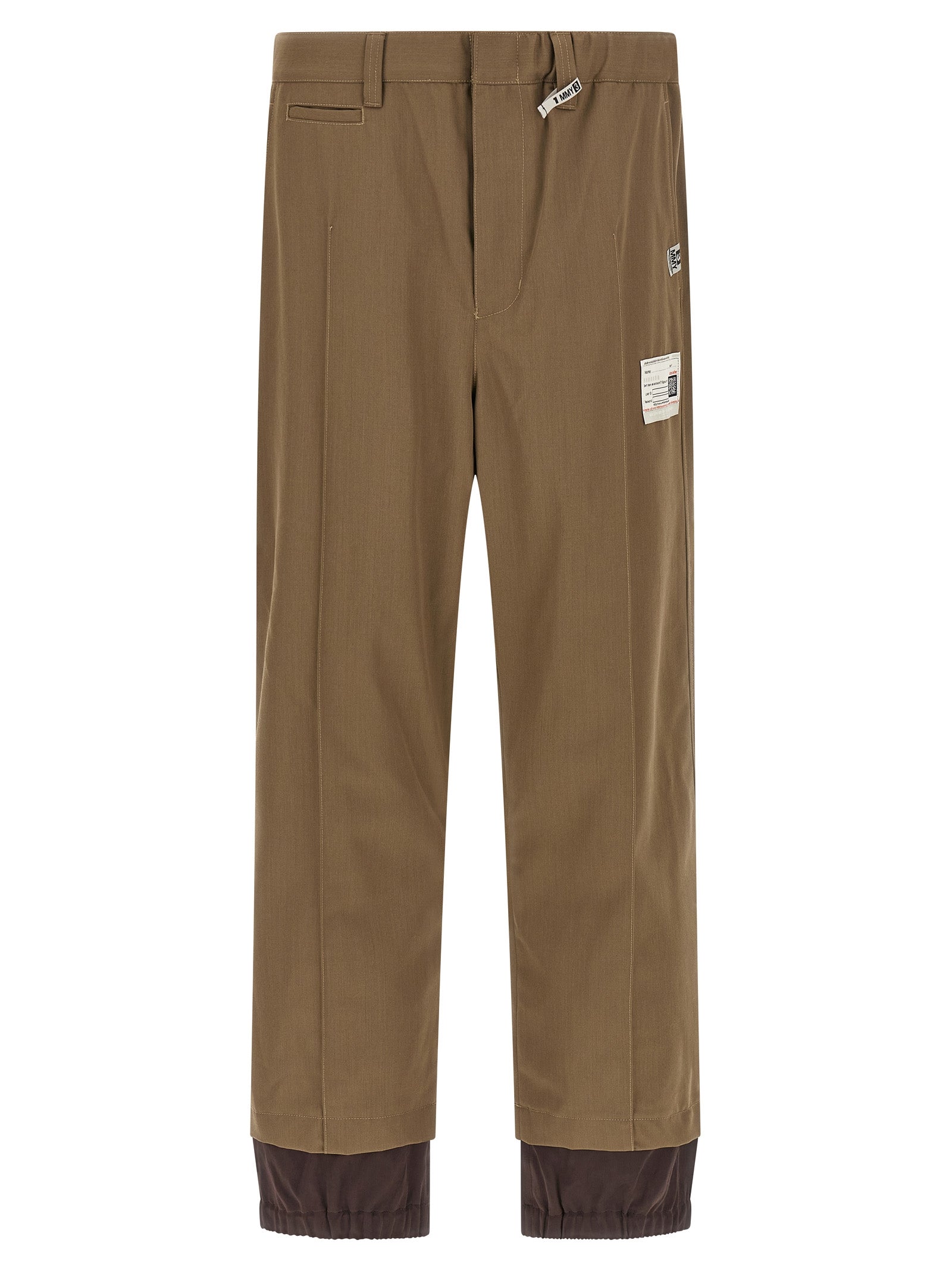 Maison Mihara Yasuhiro Bicolor Polyester Casual Men's Pants