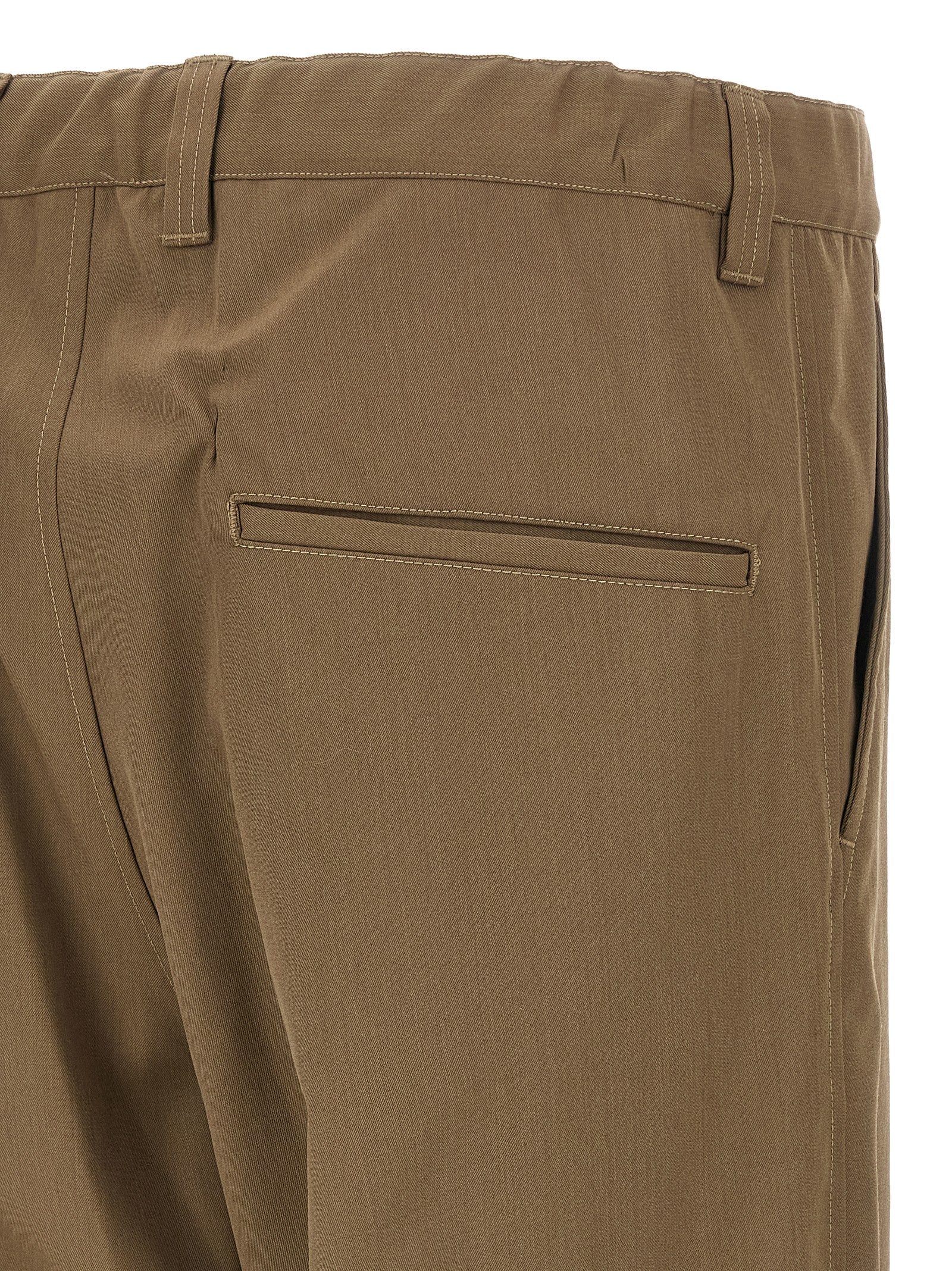Maison Mihara Yasuhiro Bicolor Polyester Casual Men's Pants