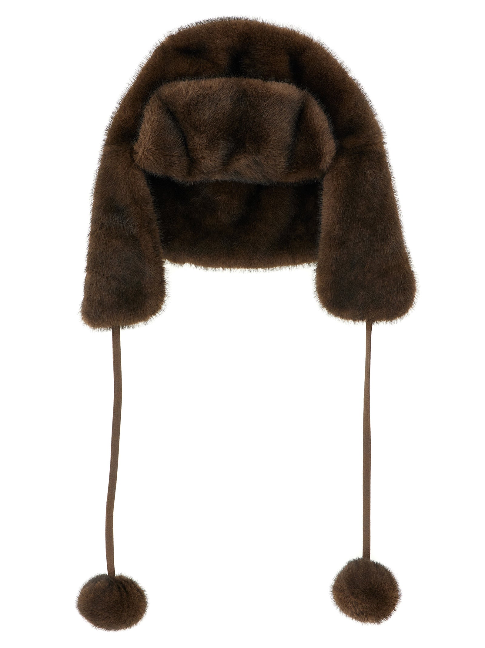 LOU ANDREA Brown Polyamide Ear Women's Muffs