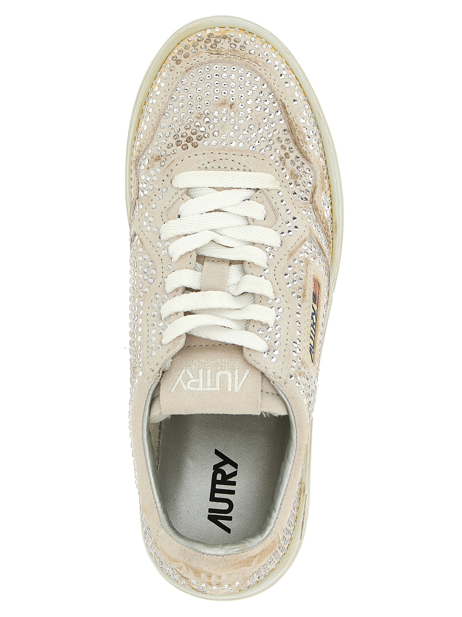 Autry Beige Cowhide Chunky Women's Sneakers