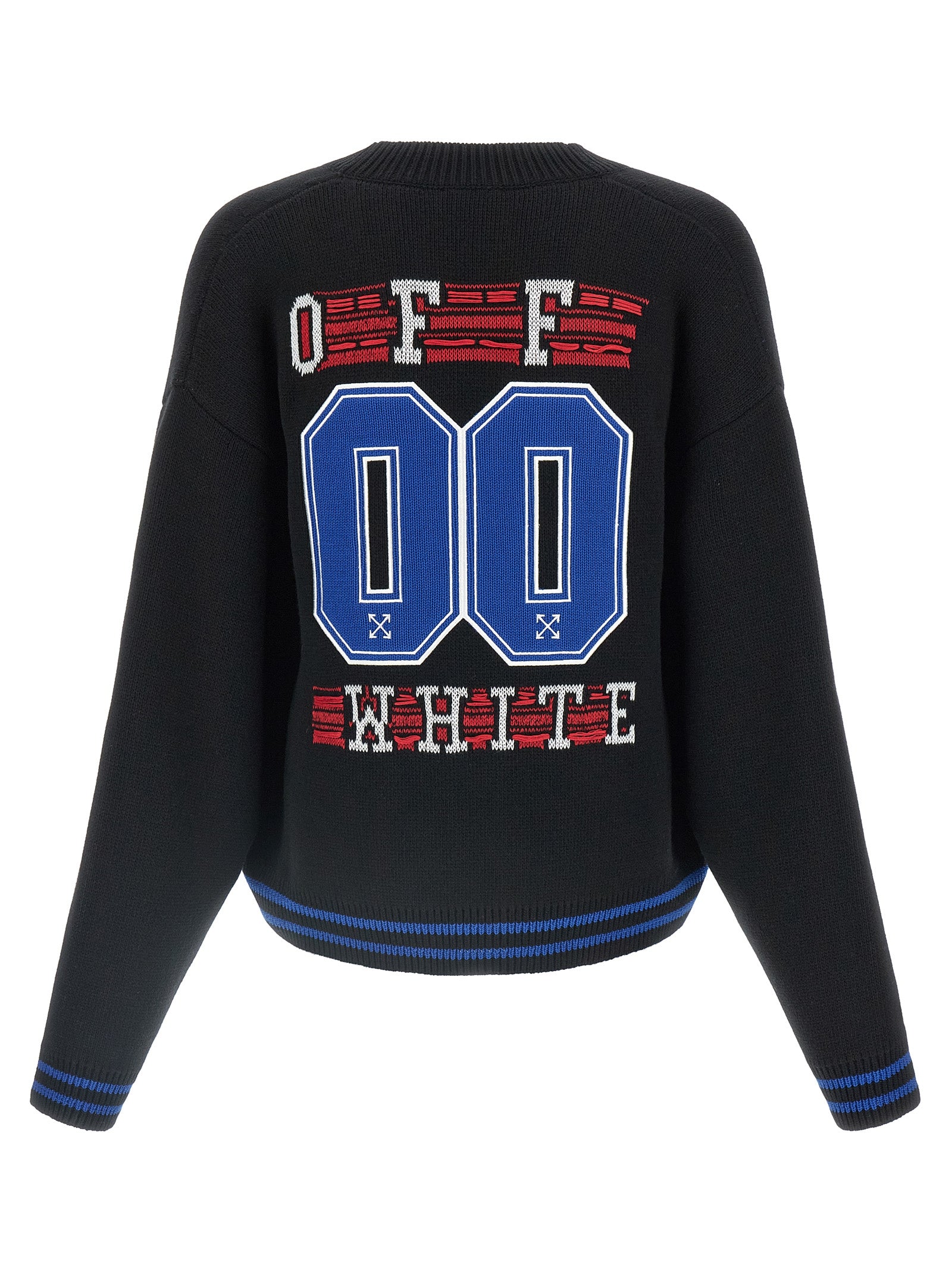 Off-White Black Cotton Men's Cardigan