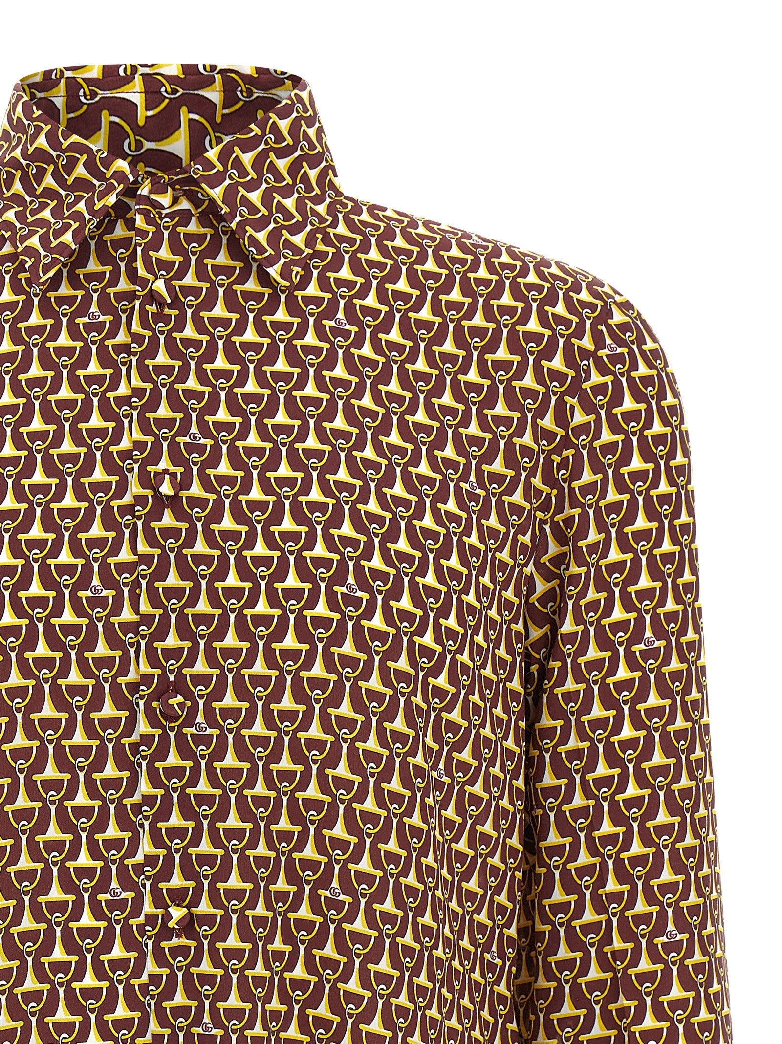 Gucci Multicolor Silk Men's Blouse