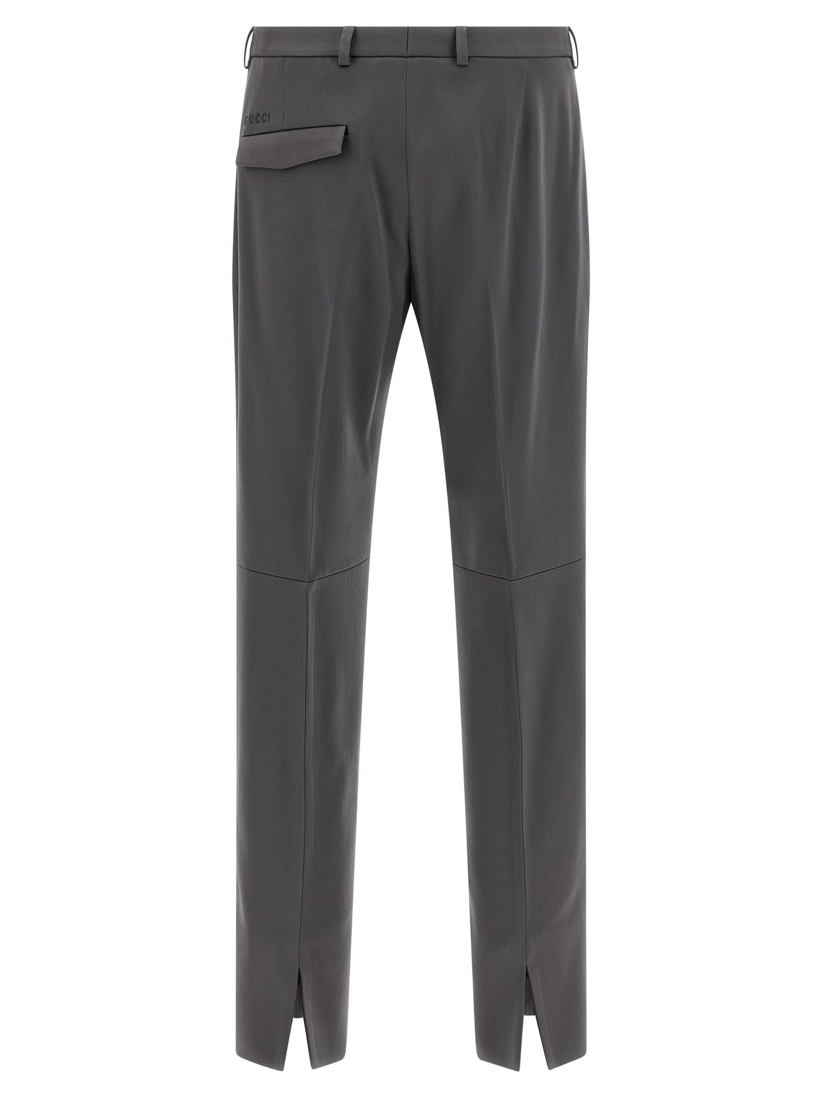 Gucci Gray Wool Dress Men's Pants