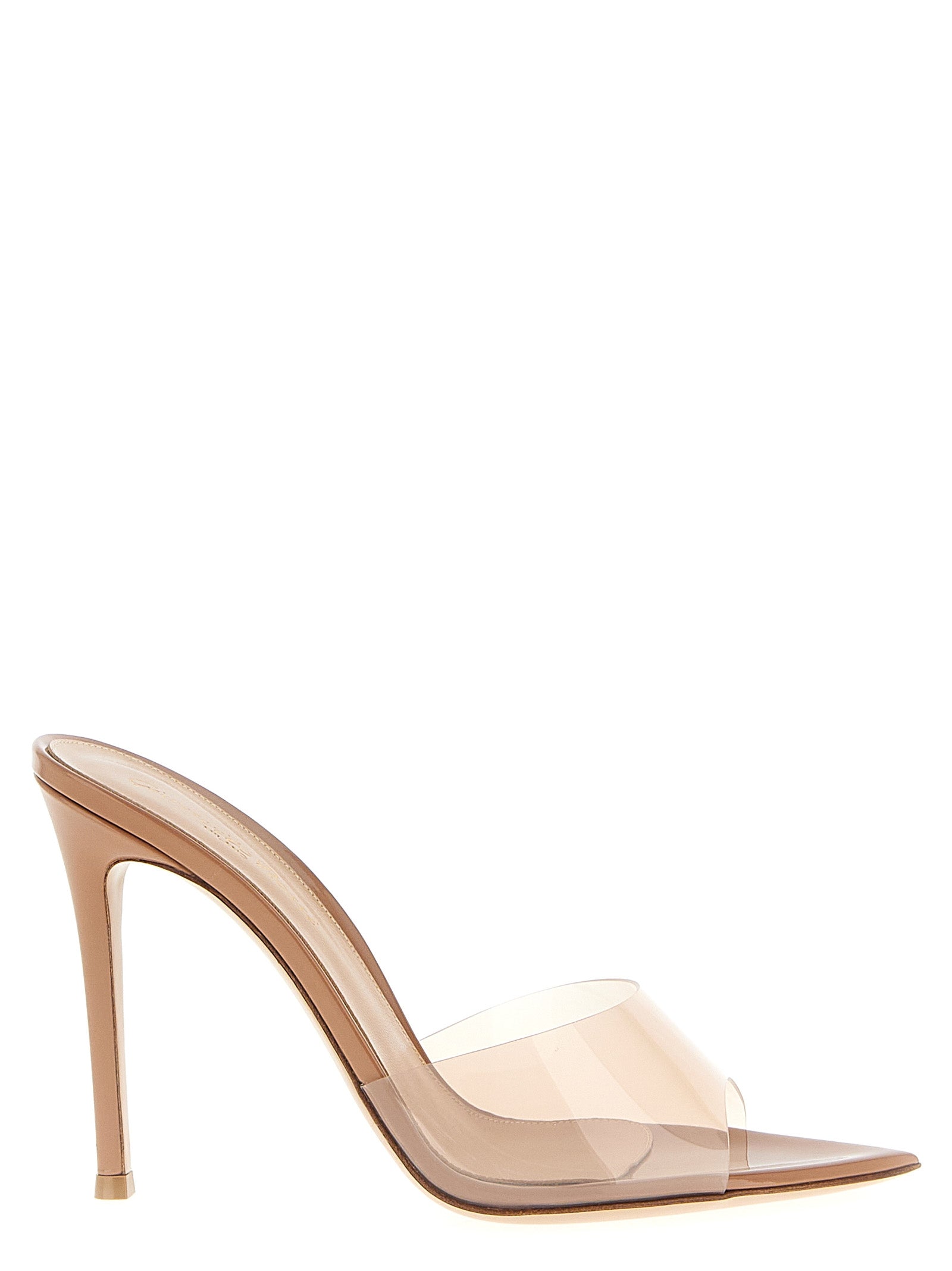 Gianvito Rossi Beige Plastic Stiletto Heel Women's Sandals