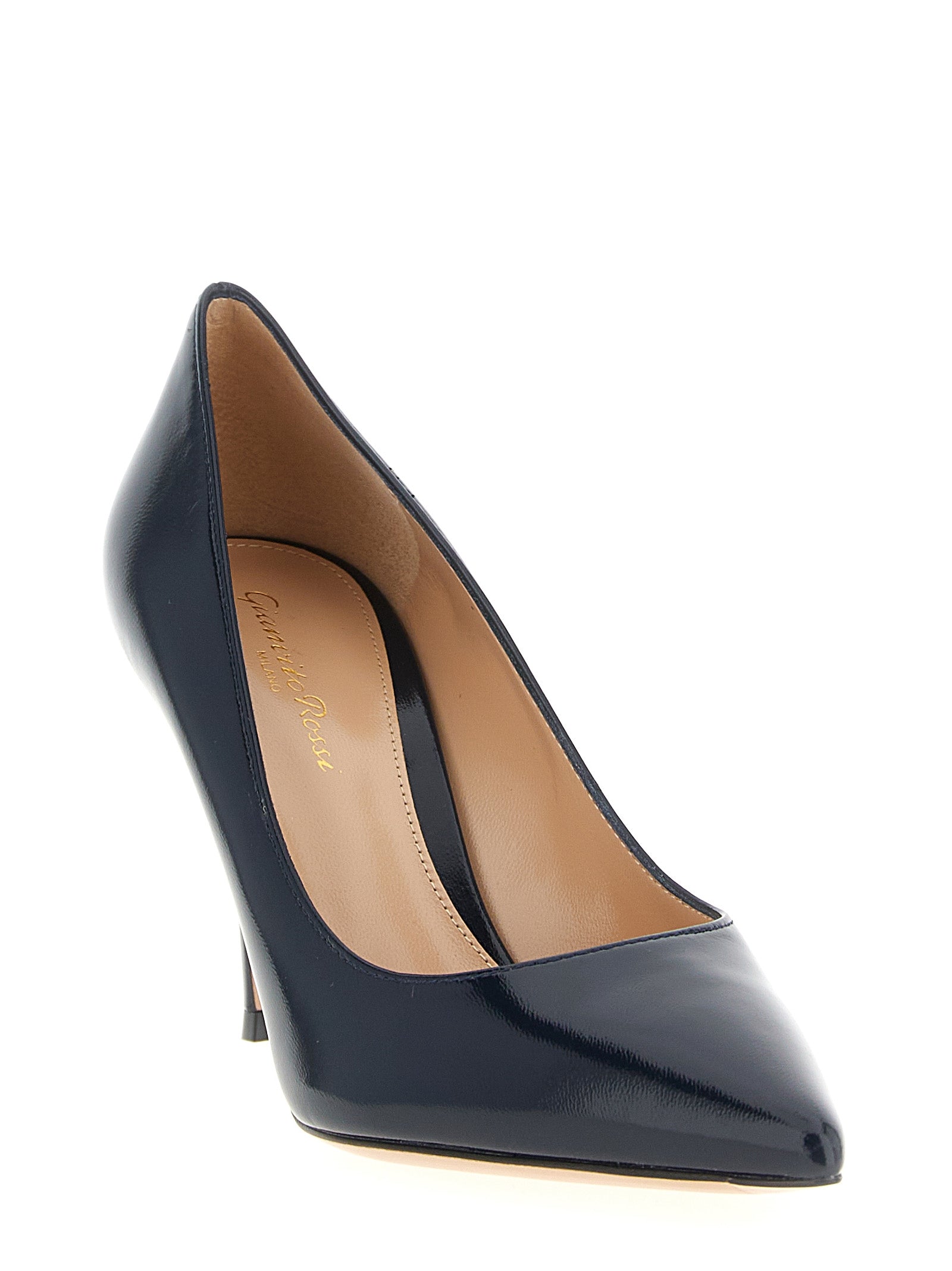 Gianvito Rossi Blue Lamb Leather High Heel Women's Pumps