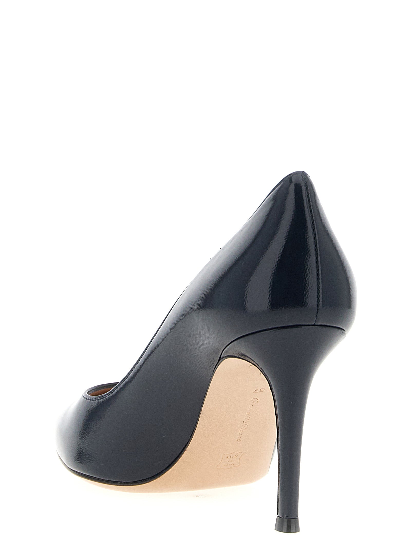 Gianvito Rossi Blue Lamb Leather High Heel Women's Pumps
