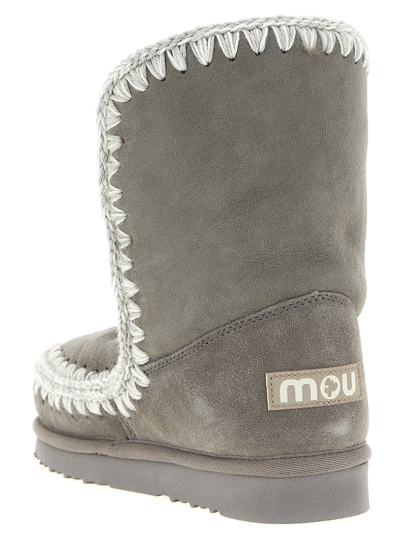 Mou Gray Lambskin Ankle Women's Boots