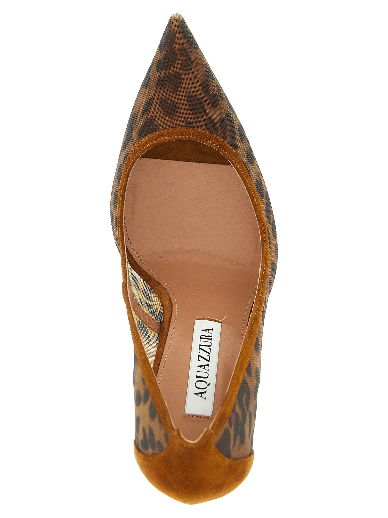 Aquazzura Brown Textile High Heel Women's Pumps