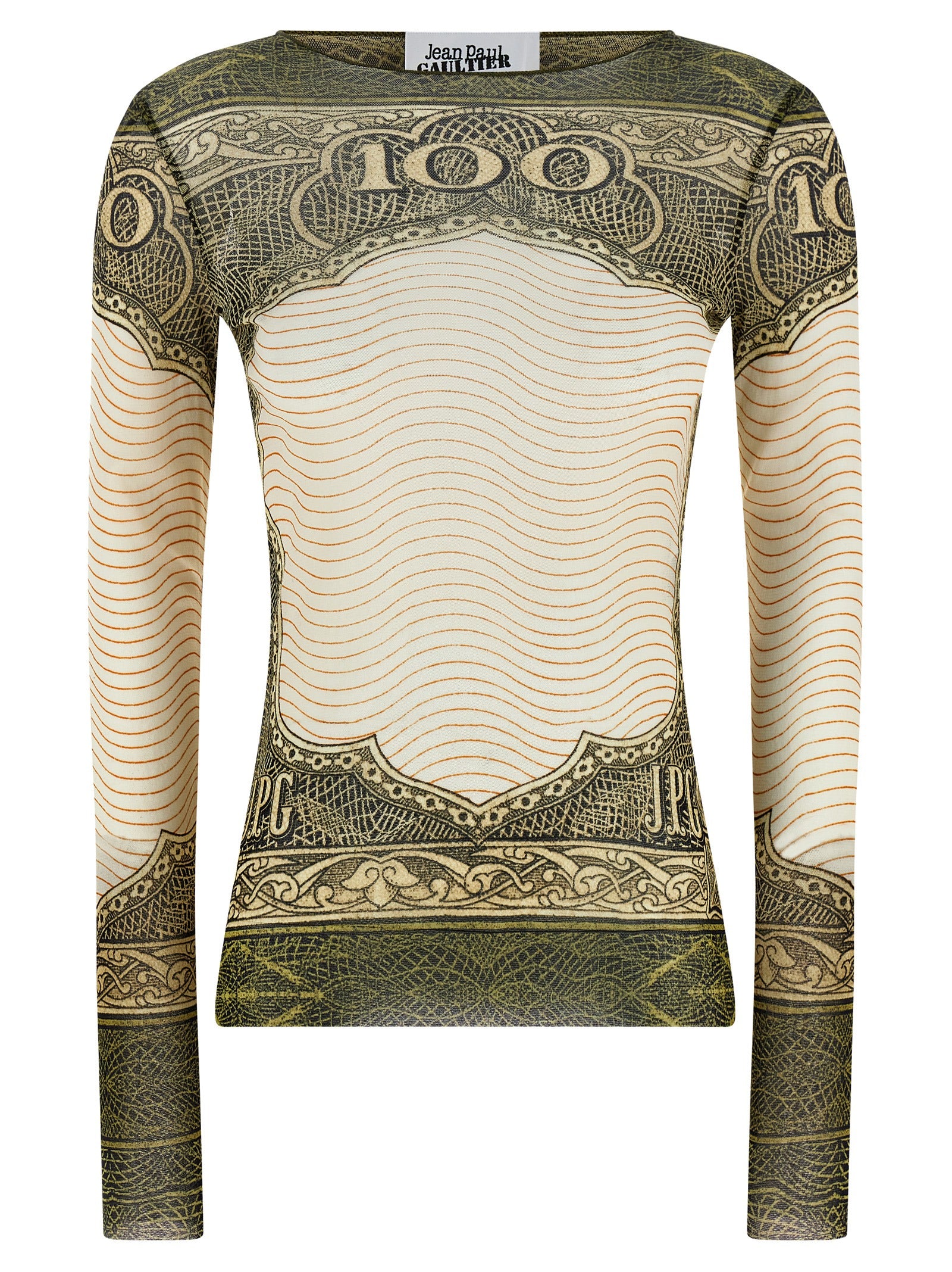 Jean Paul Gaultier Multicolor Polyamide Long Sleeve Women's T-Shirt