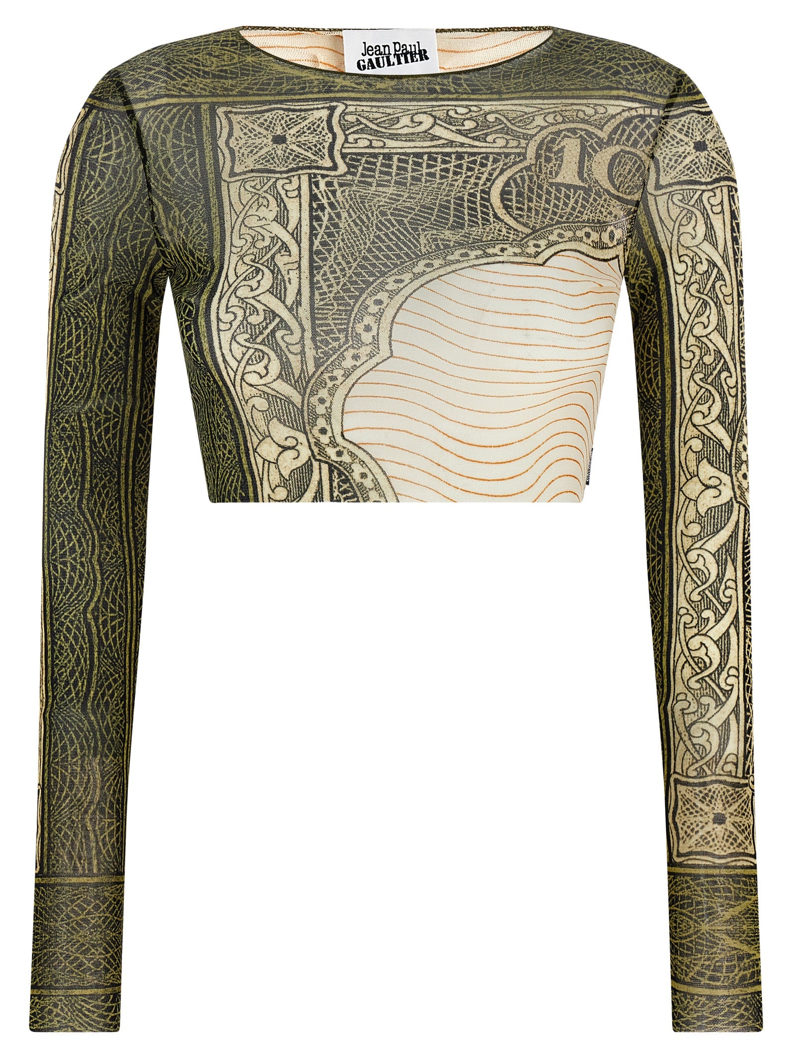 Jean Paul Gaultier Multicolor Polyamide Long Sleeve Women's T-Shirt