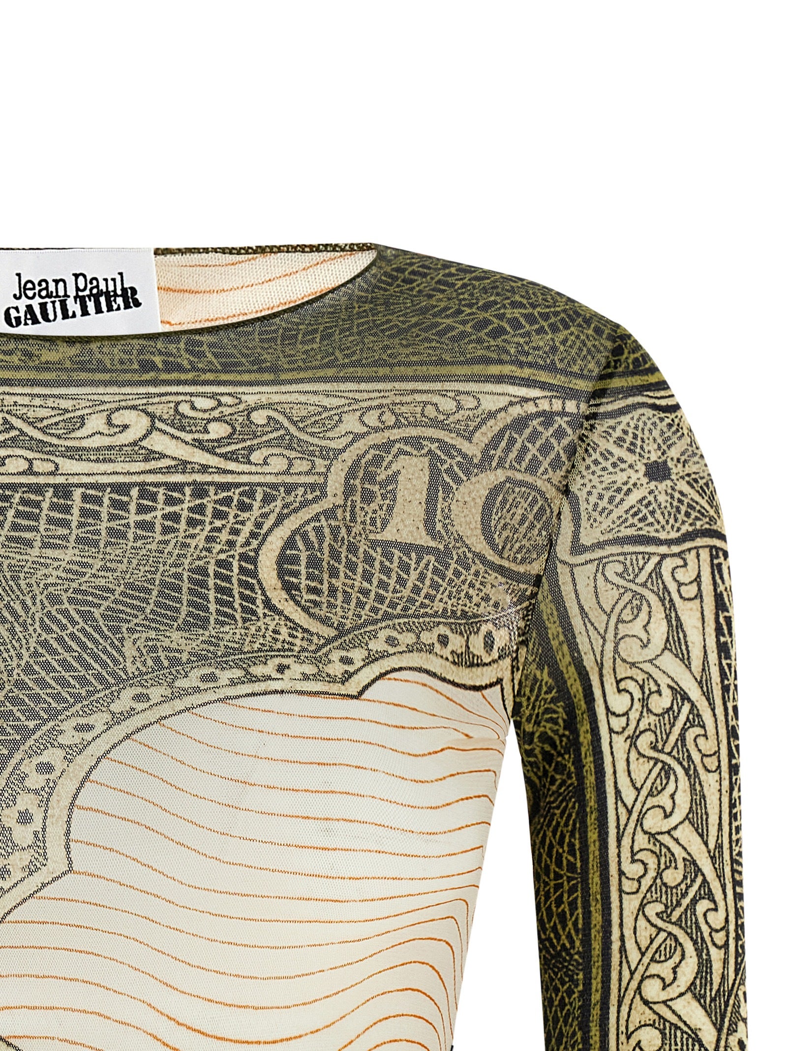 Jean Paul Gaultier Multicolor Polyamide Long Sleeve Women's T-Shirt
