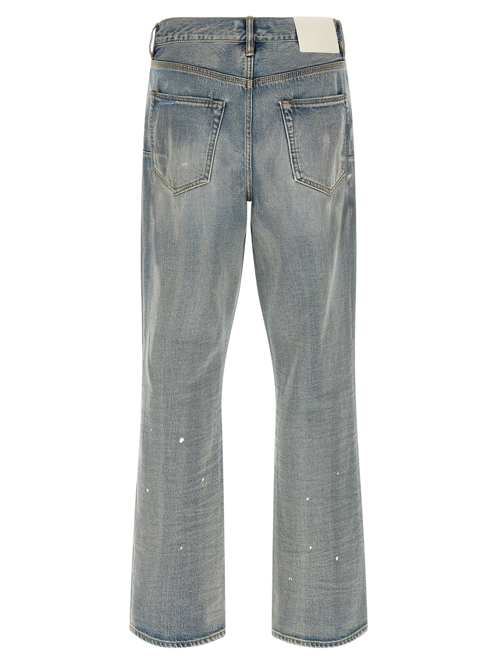PURPLE Blue Cotton Straight-Leg Men's Jeans