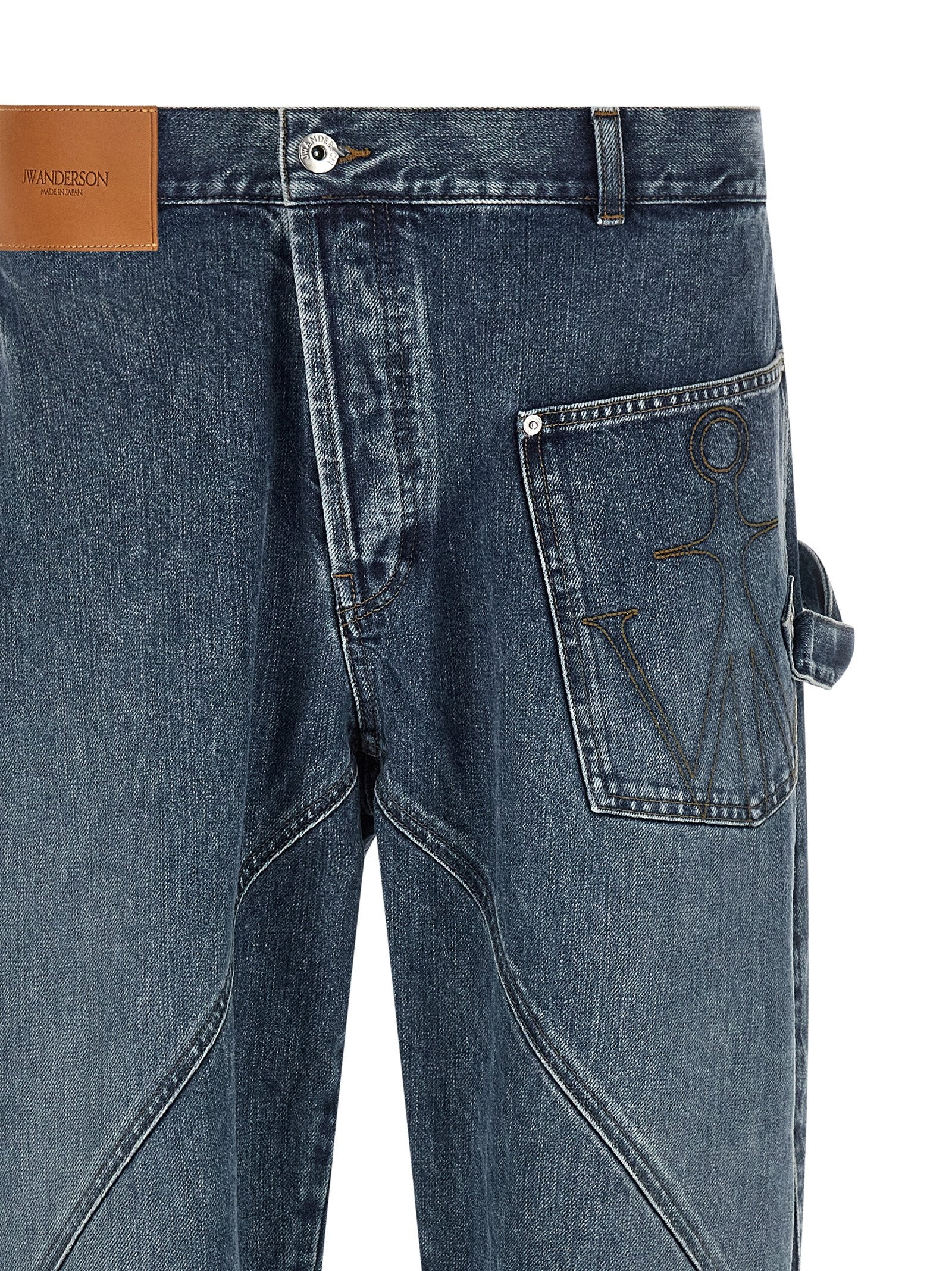 J.W.Anderson Blue Cotton Jeans Men's Denim