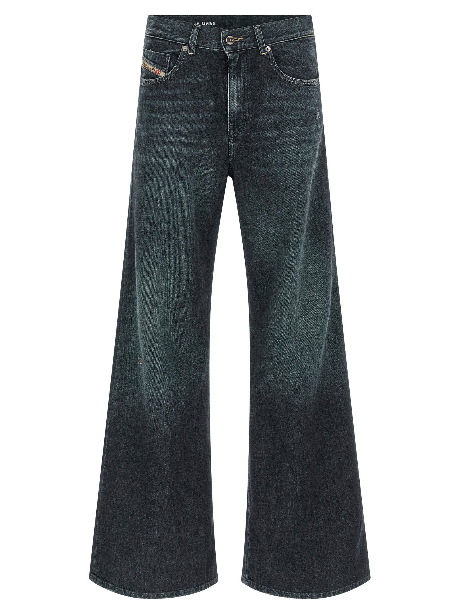 Diesel Blue Cotton Flared Women's Jeans