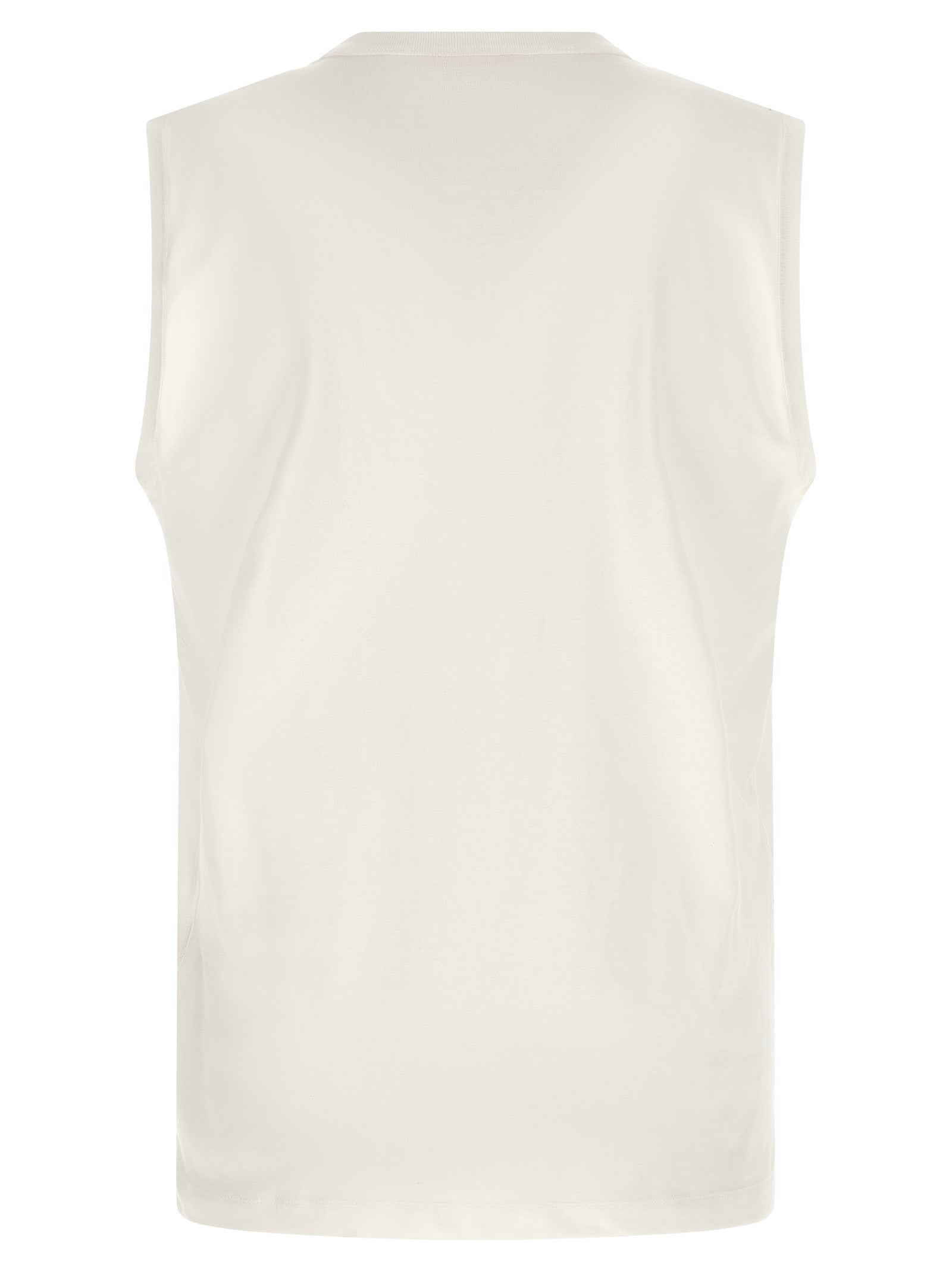 Diesel White Cotton Sleeveles Men's T-Shirt