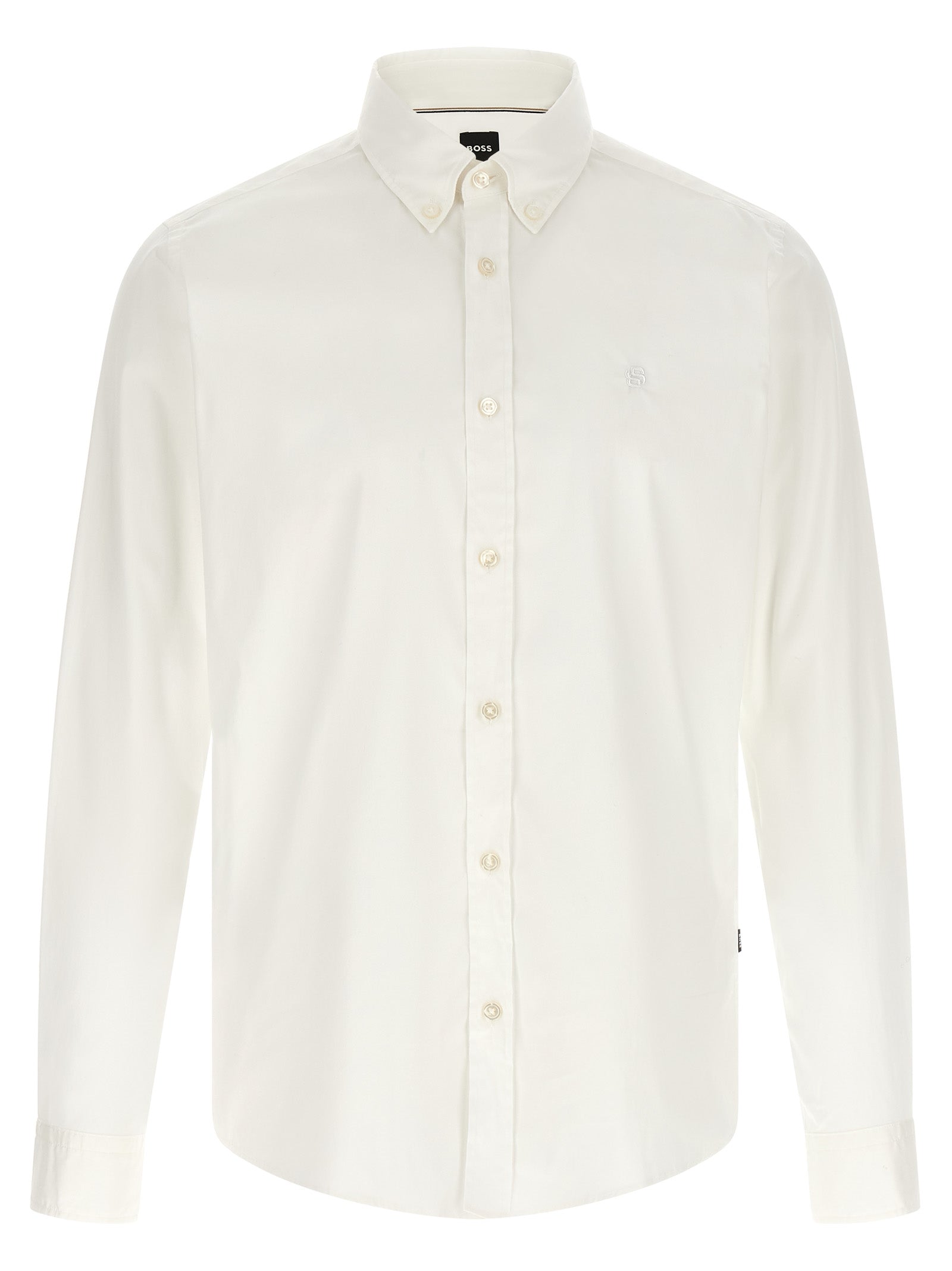Hugo Boss White Cotton Men's Blouse