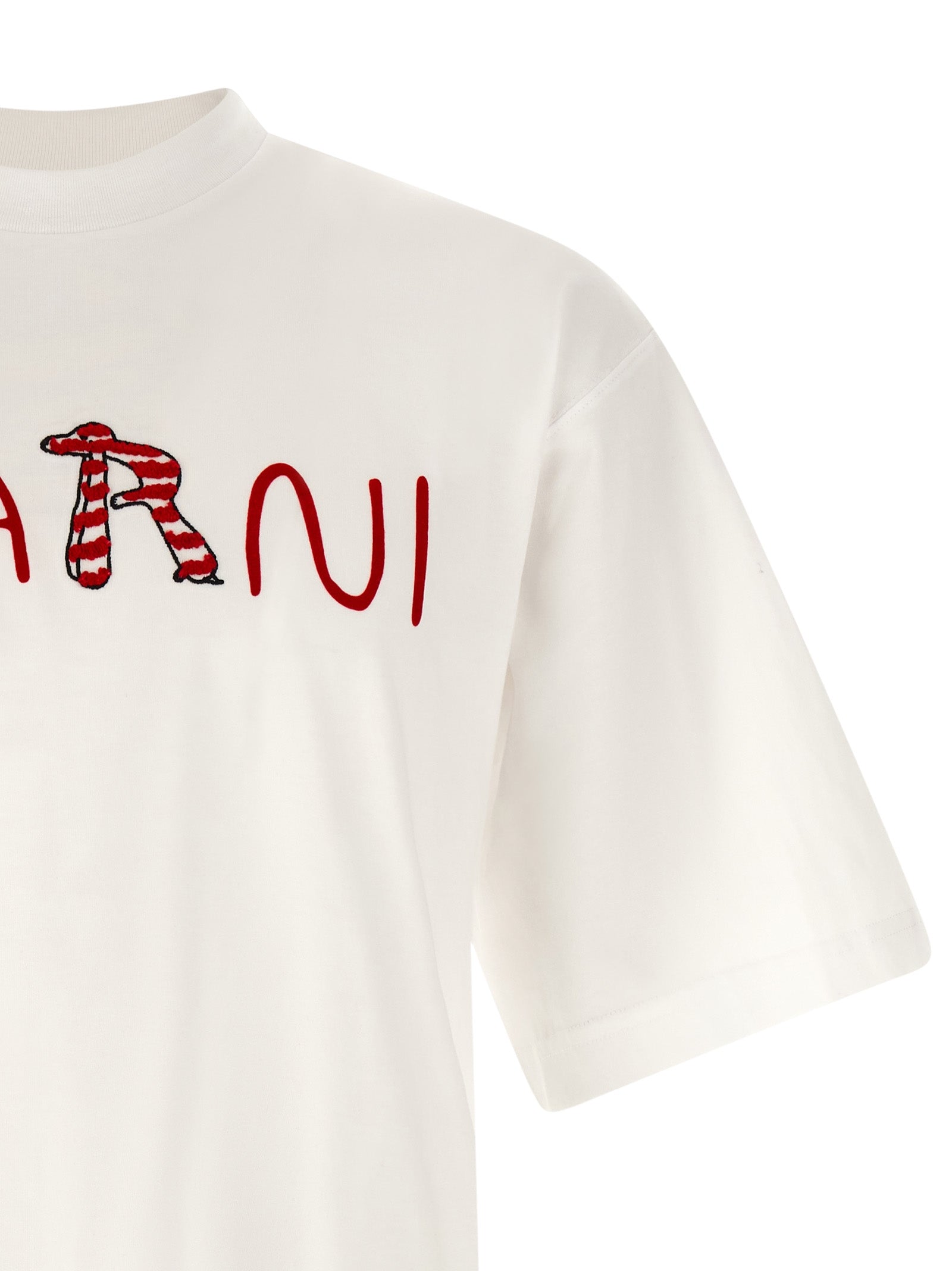 Marni White Cotton Men's T-Shirt