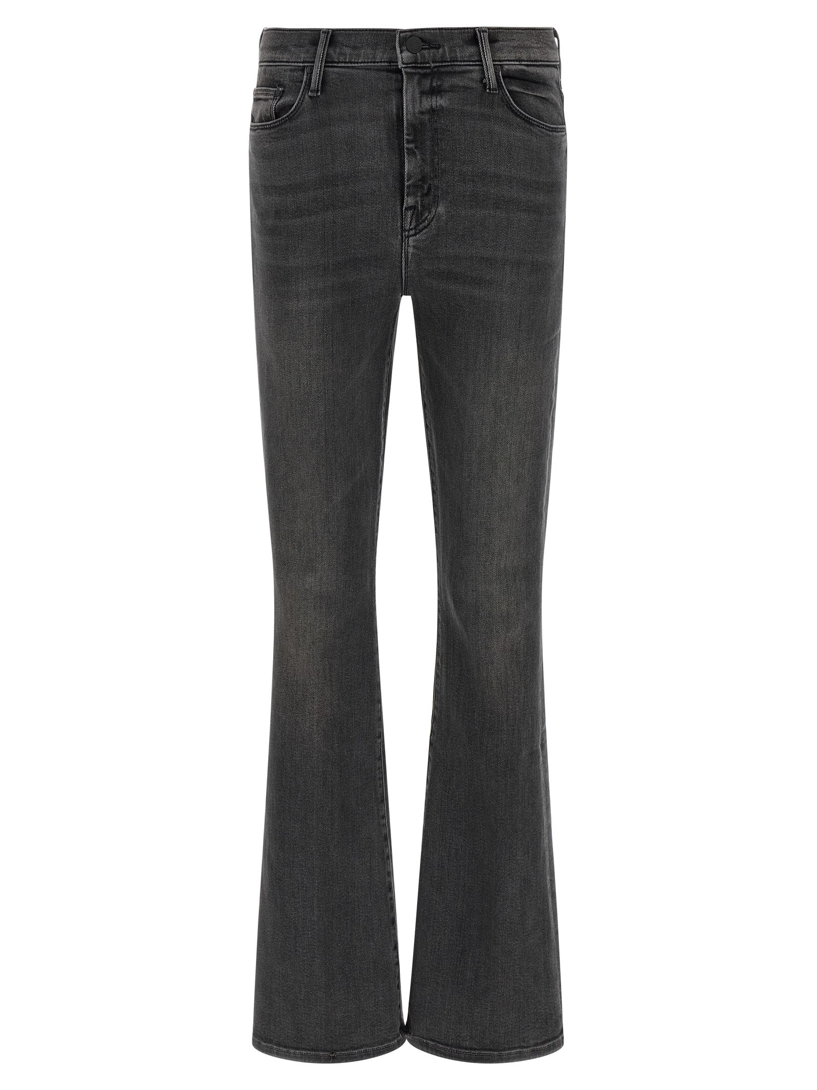 Mother Denim Gray Cotton Flared Women's Jeans