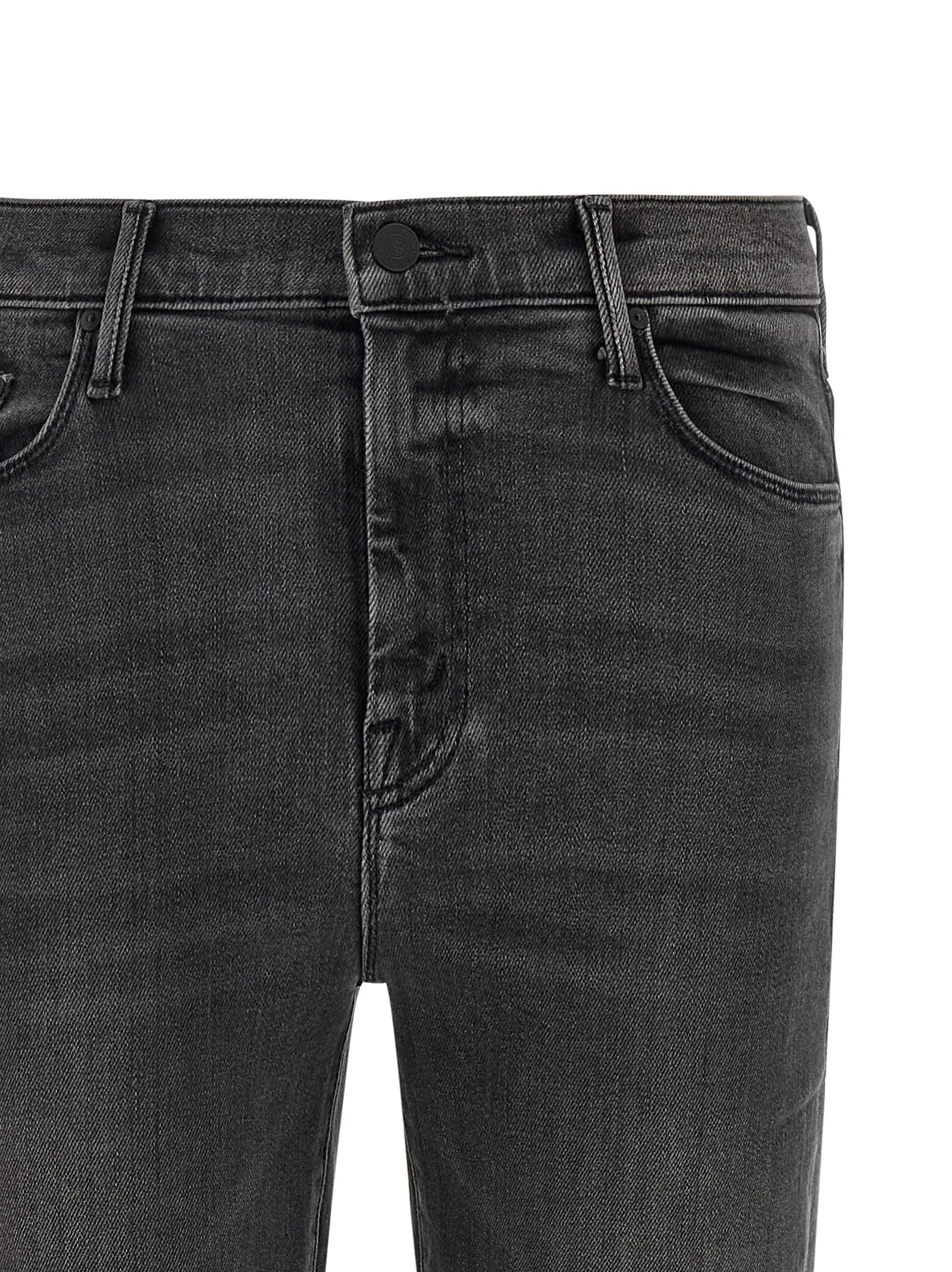 Mother Denim Gray Cotton Flared Women's Jeans