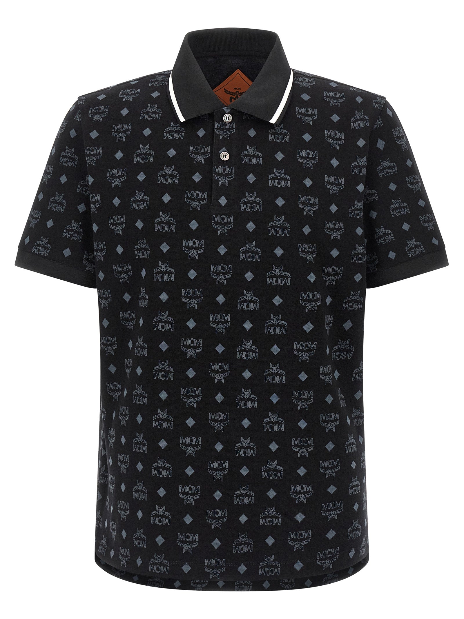 MCM Black Cotton Polo Men's Shirt