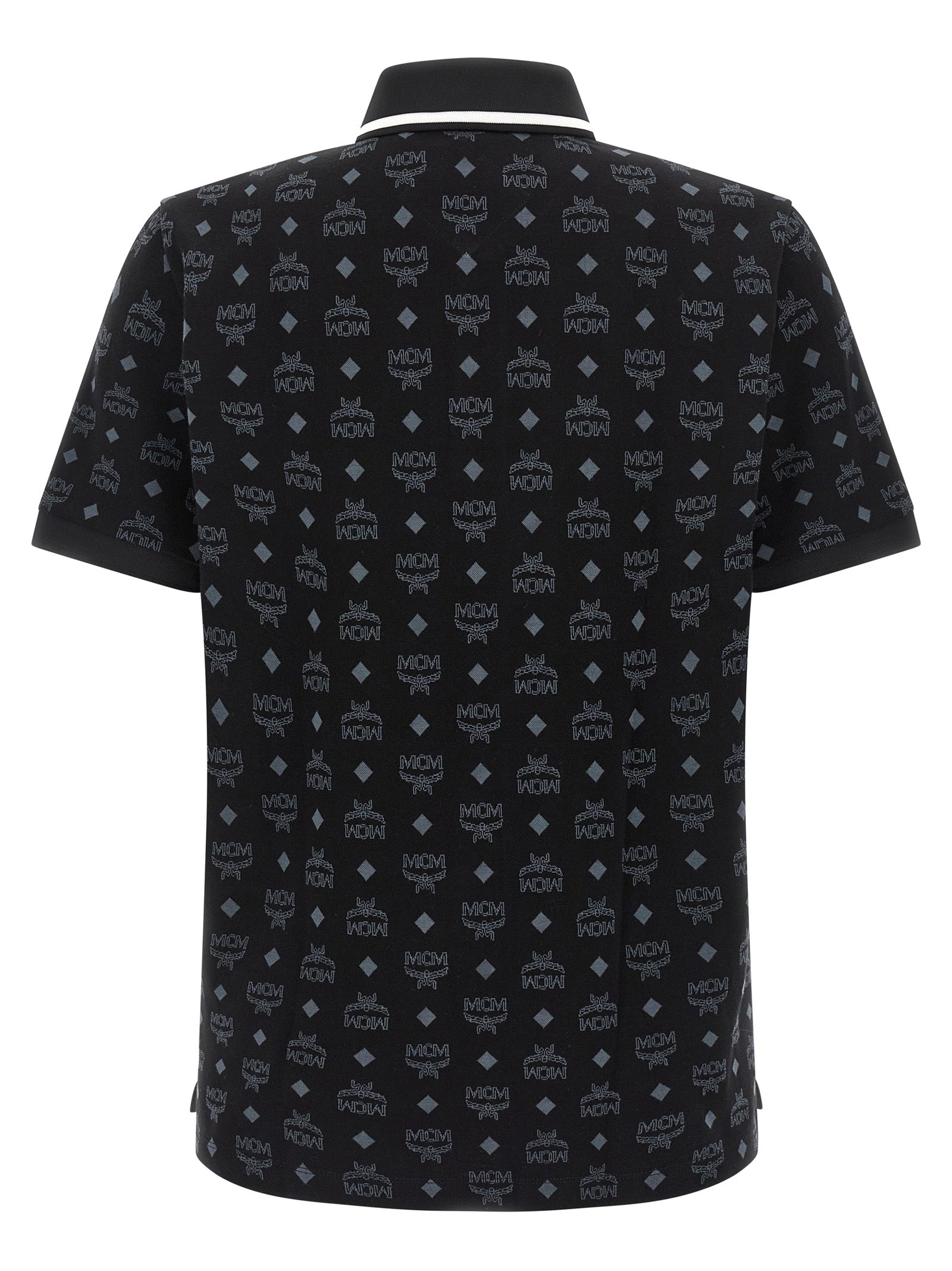MCM Black Cotton Polo Men's Shirt