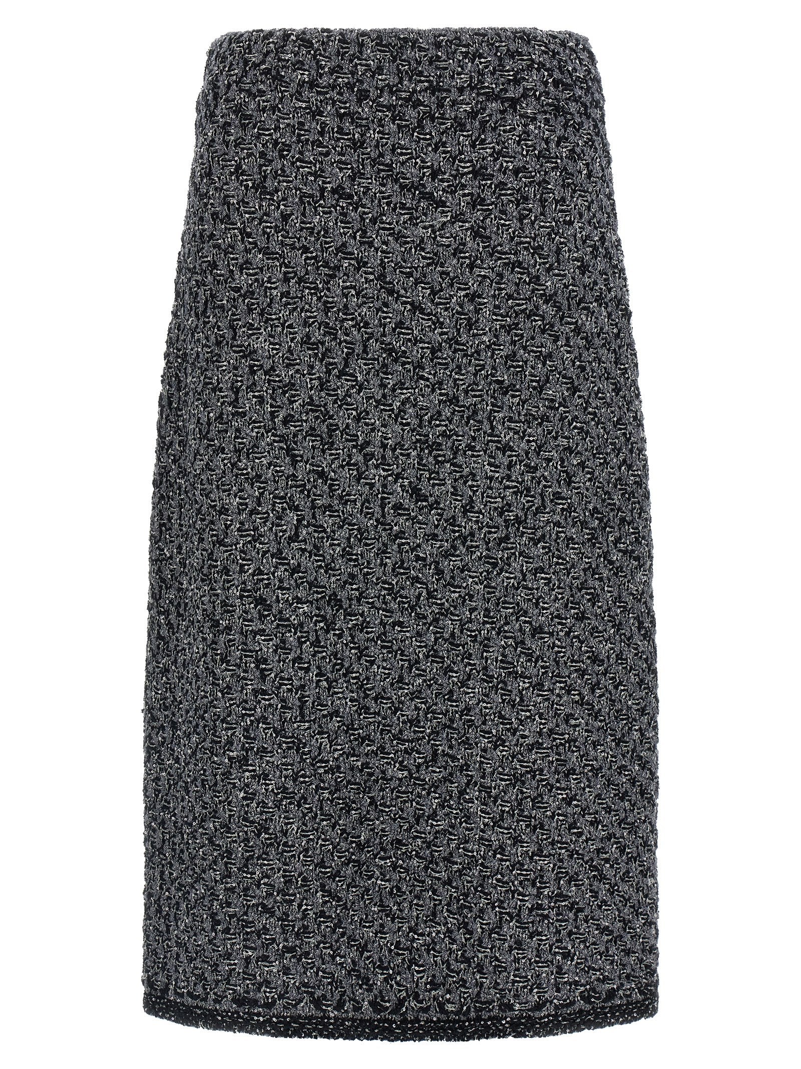 Fabiana Filippi Blue Cotton Midi Women's Skirt