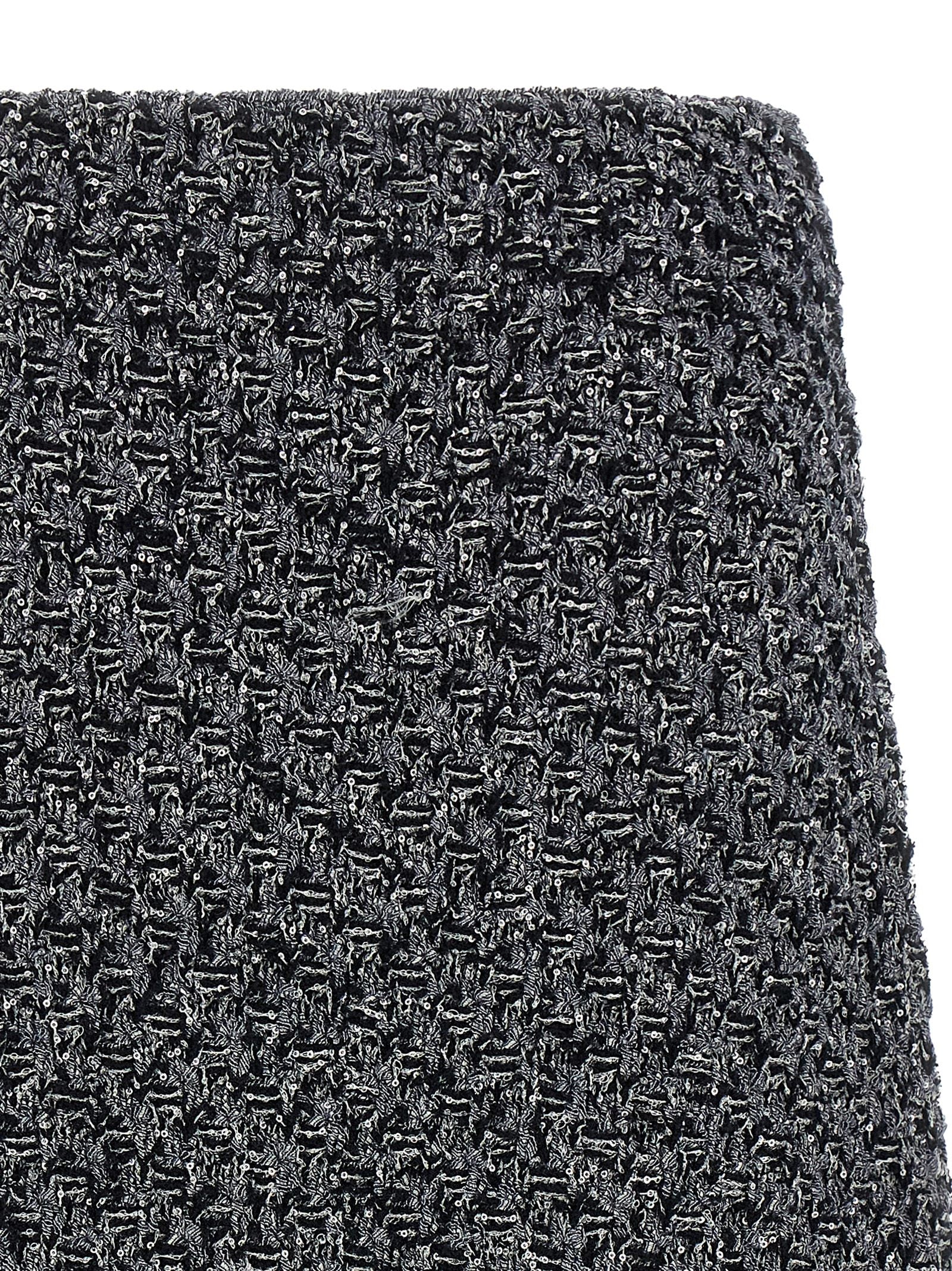 Fabiana Filippi Blue Cotton Midi Women's Skirt