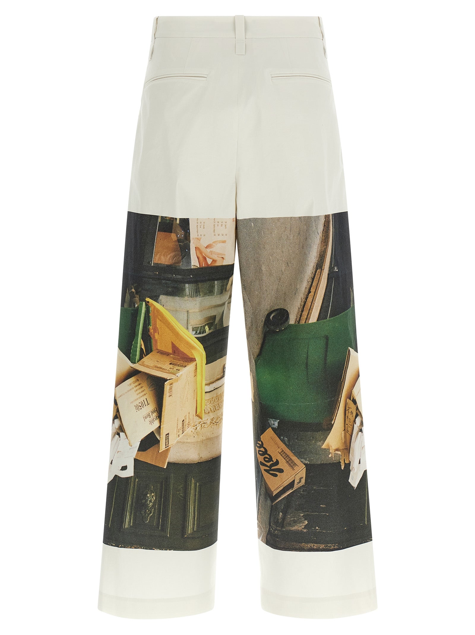 Issey Miyake White Polyamide Casual Women's Pants