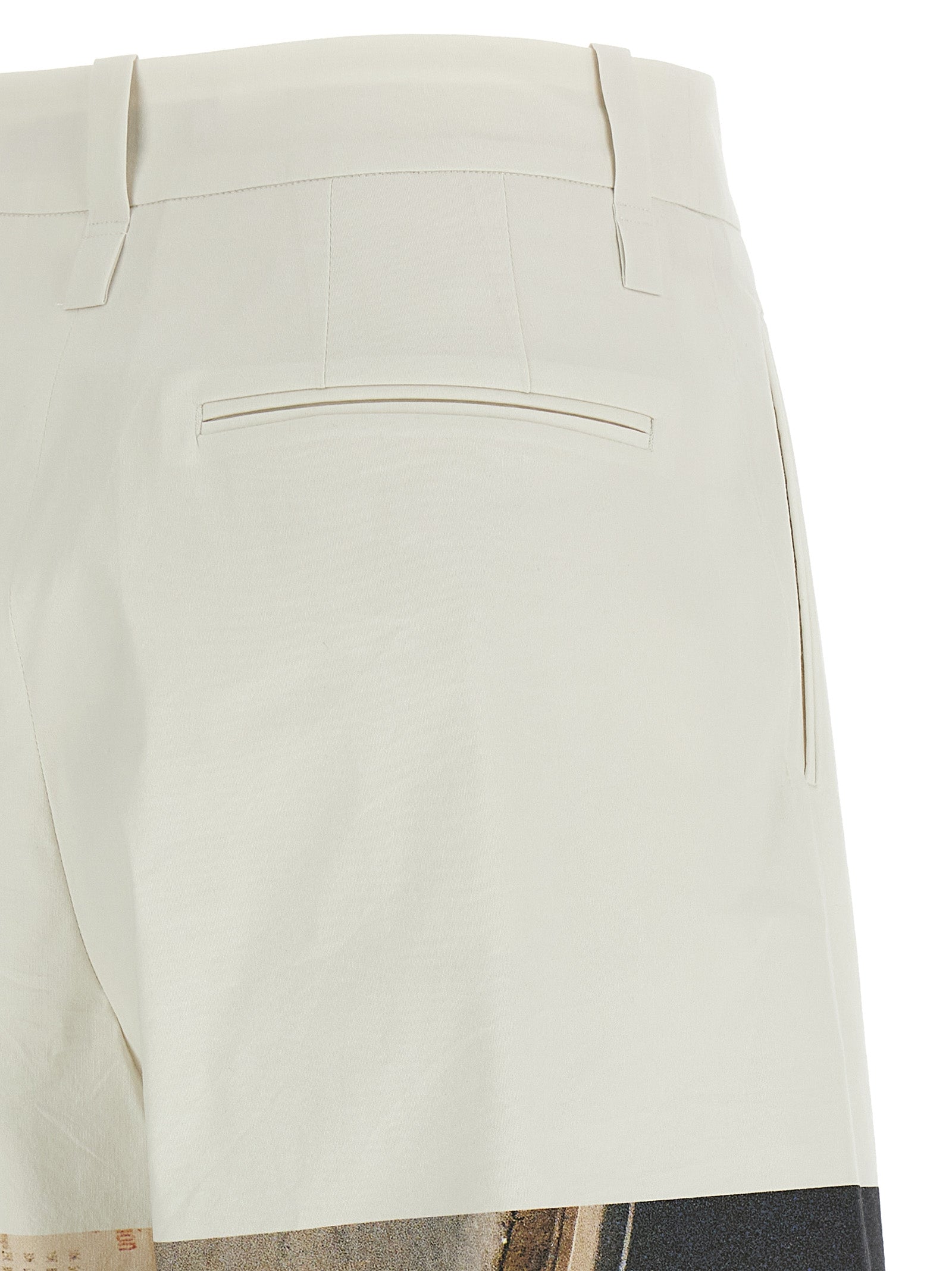 Issey Miyake White Polyamide Casual Women's Pants