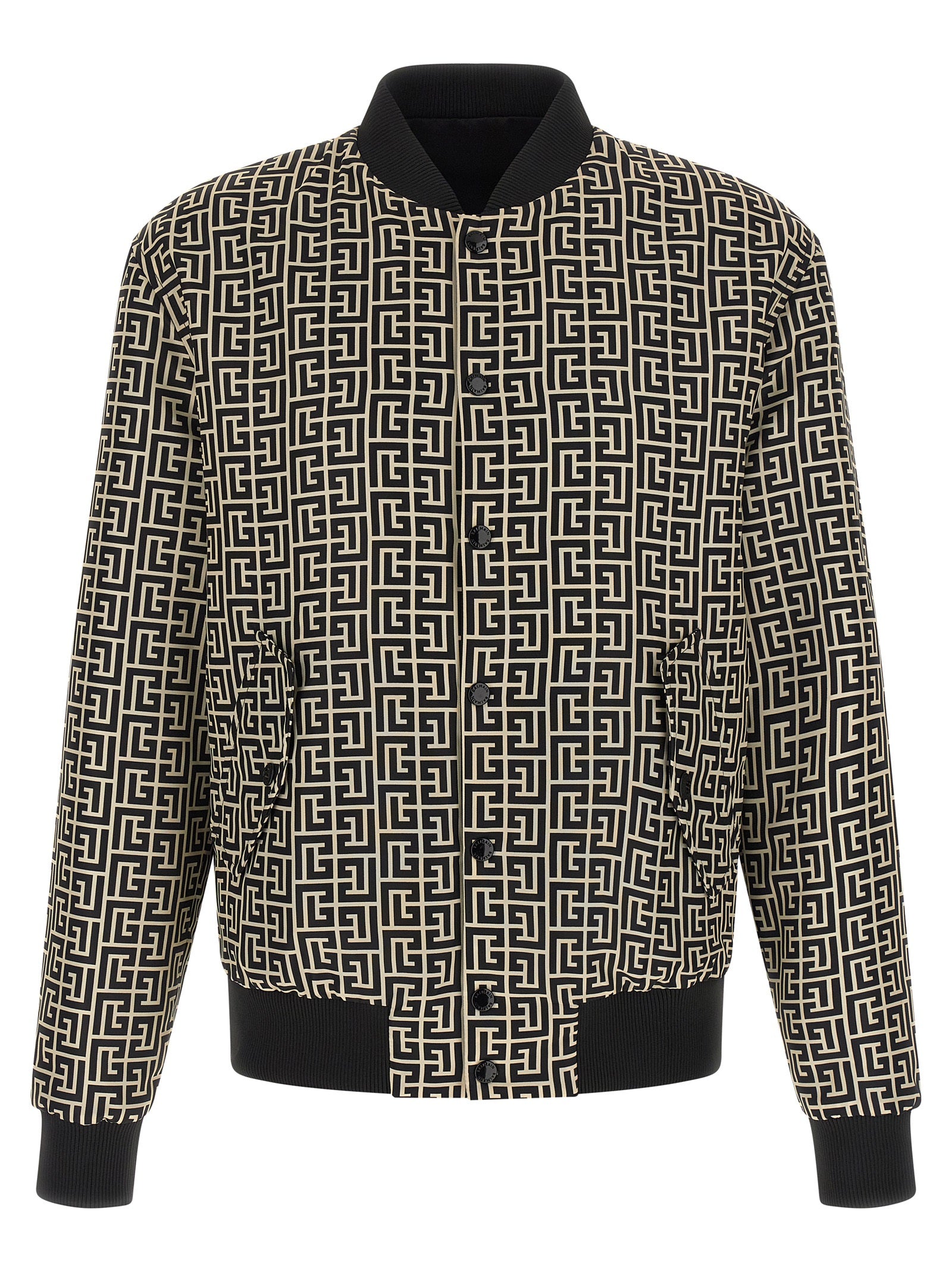 Balmain Black Polyamide Men's Bomber