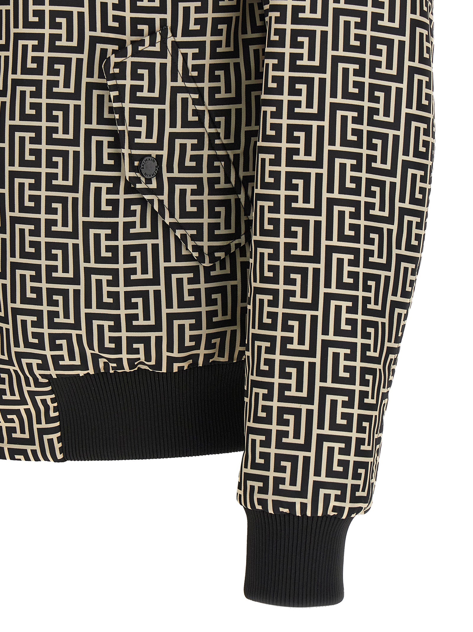 Balmain Black Polyamide Men's Bomber