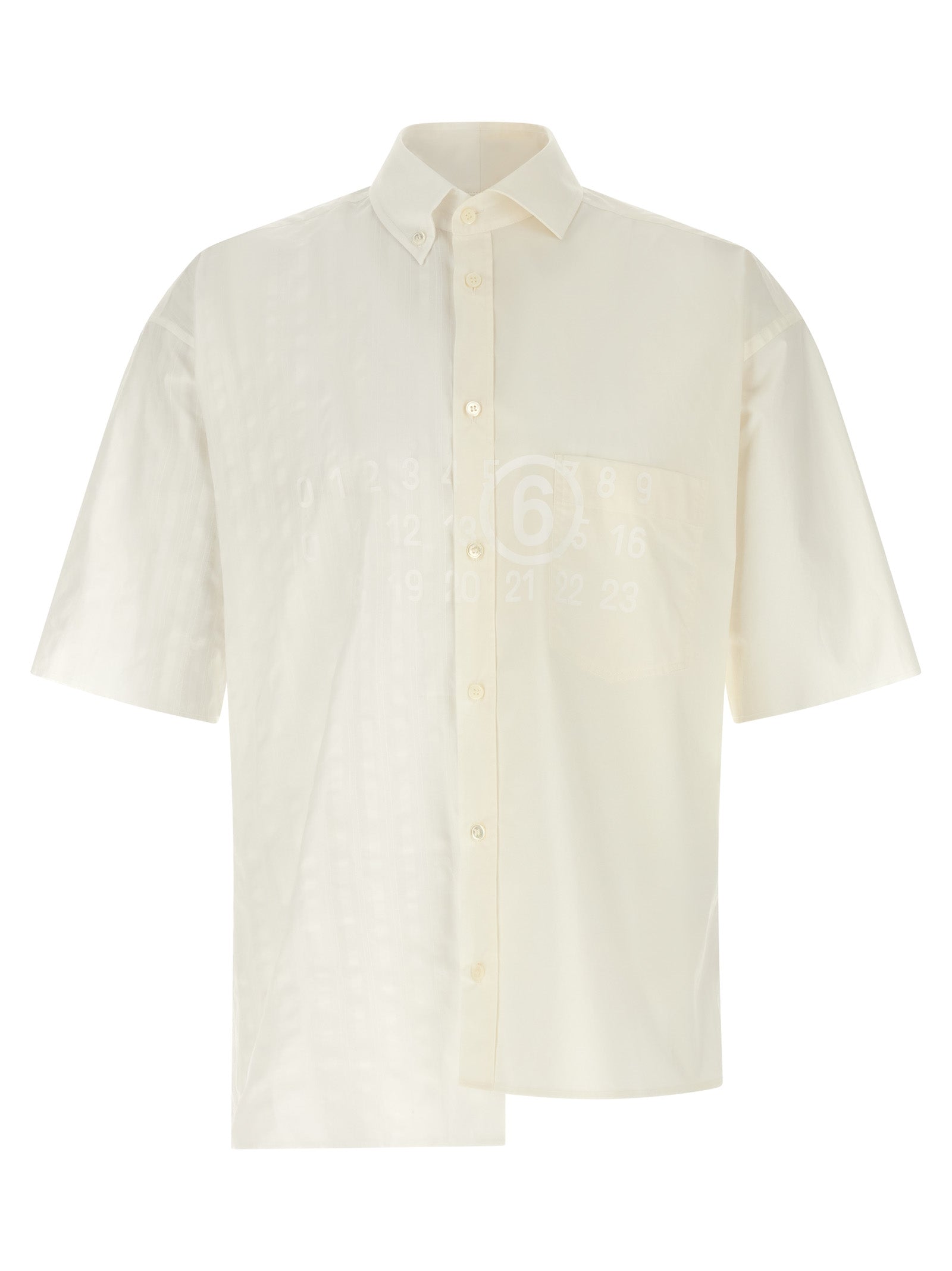 MM6 Maison Margiela White Cotton Men's Blouse