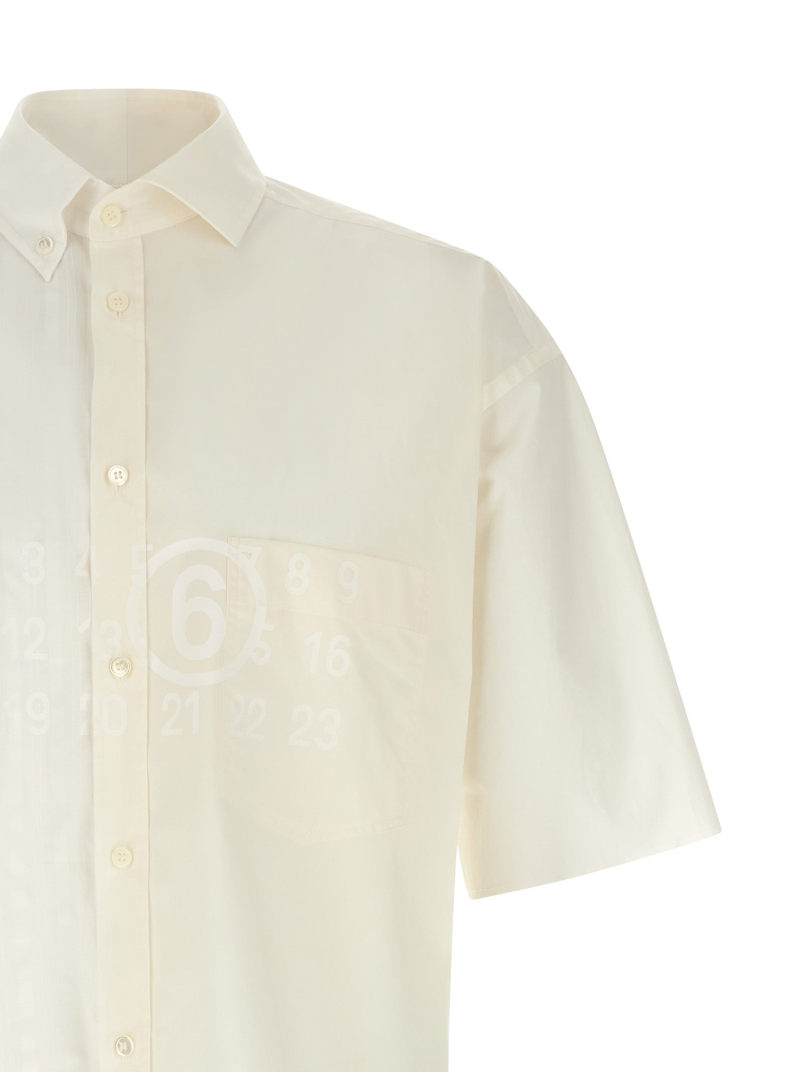 MM6 Maison Margiela White Cotton Men's Blouse