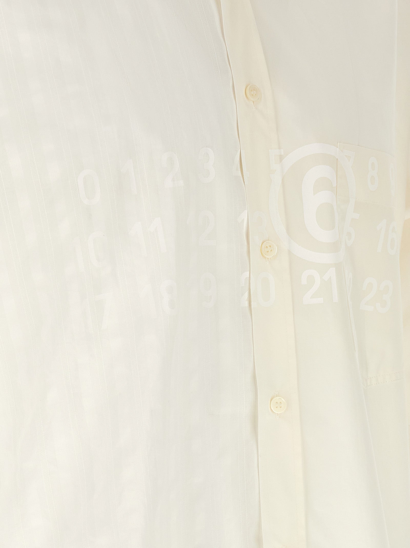MM6 Maison Margiela White Cotton Men's Blouse