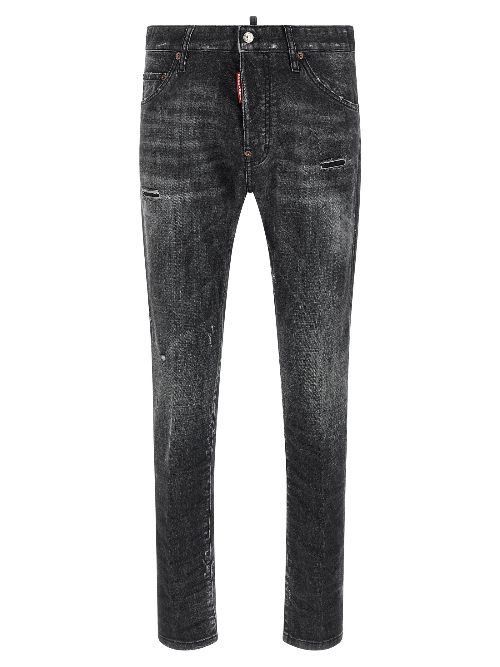 Dsquared² Black Cotton Jeans Men's Denim