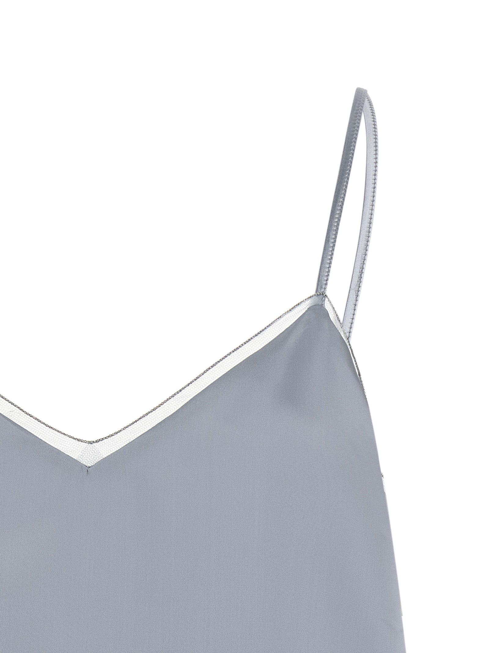 Fabiana Filippi Blue Viscose Tank Women's Tops