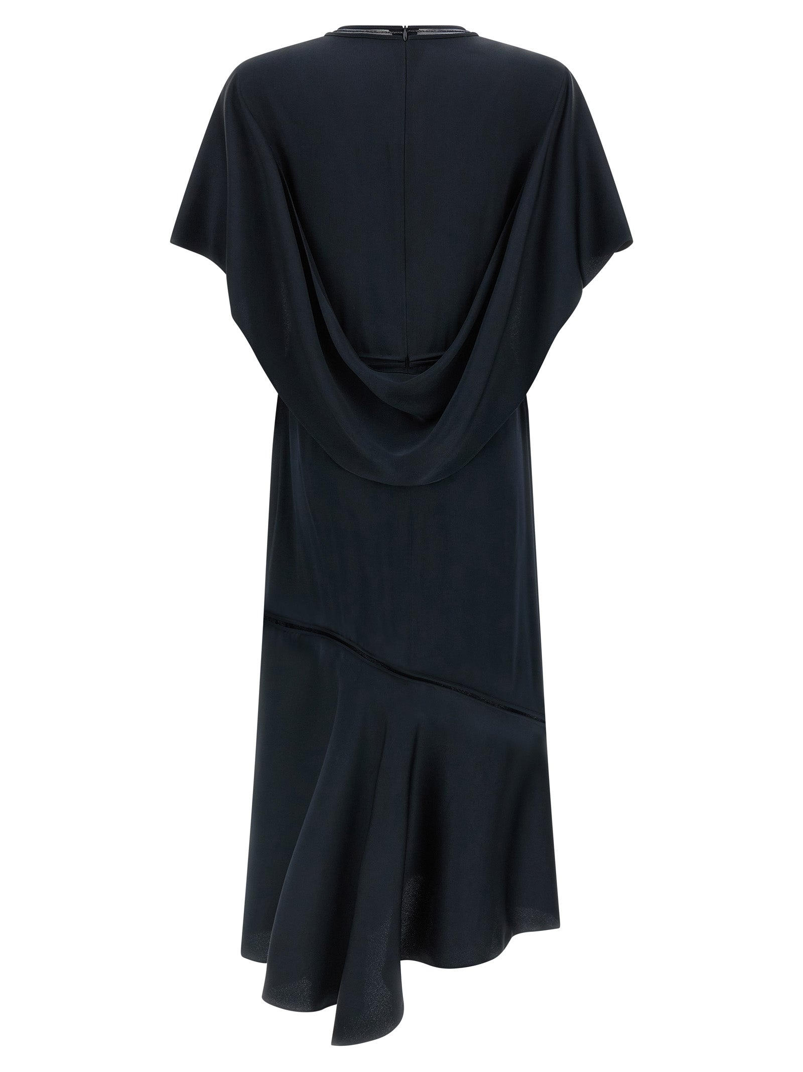 Fabiana Filippi Blue Viscose Midi Women's Dress