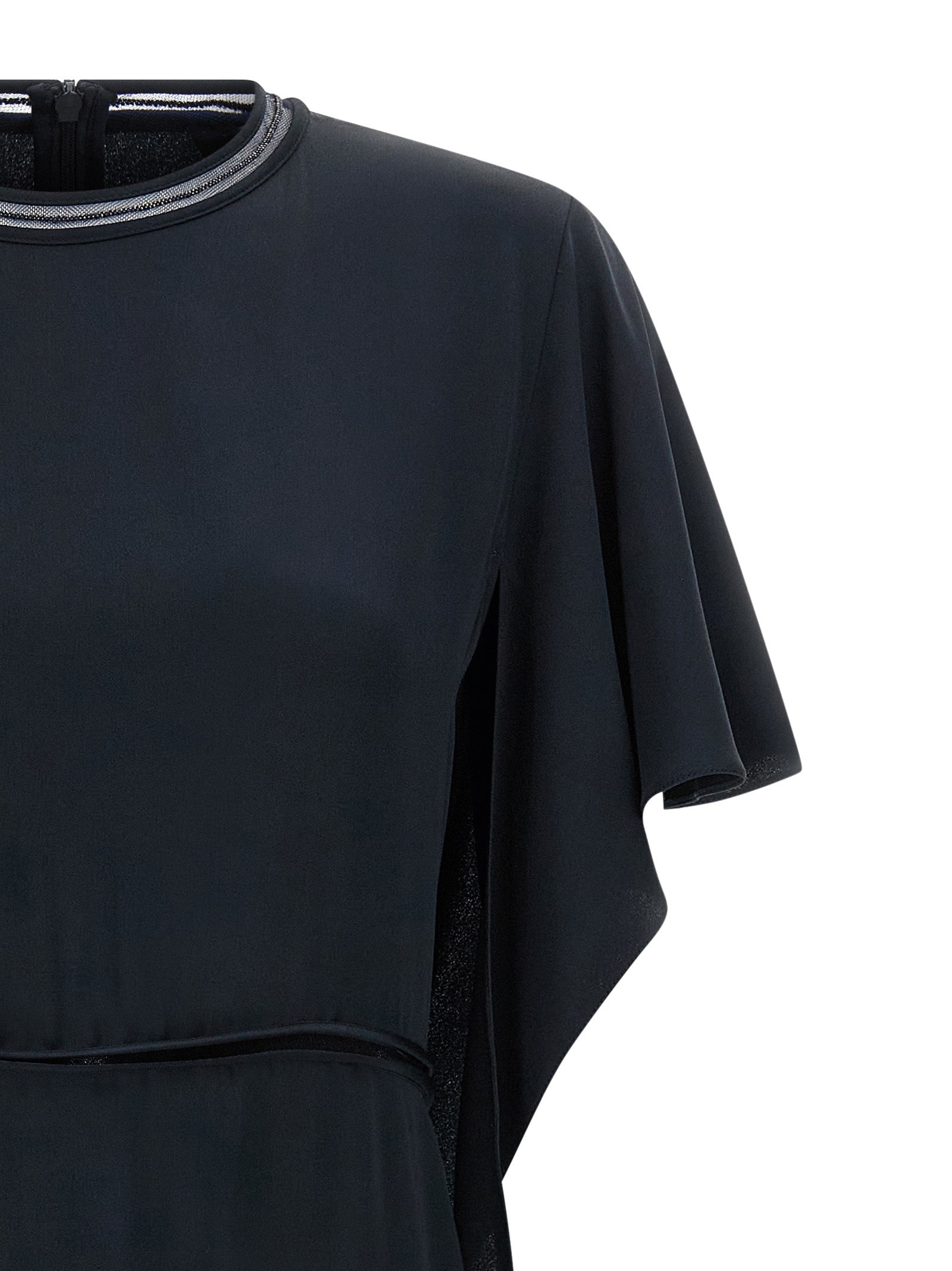 Fabiana Filippi Blue Viscose Midi Women's Dress