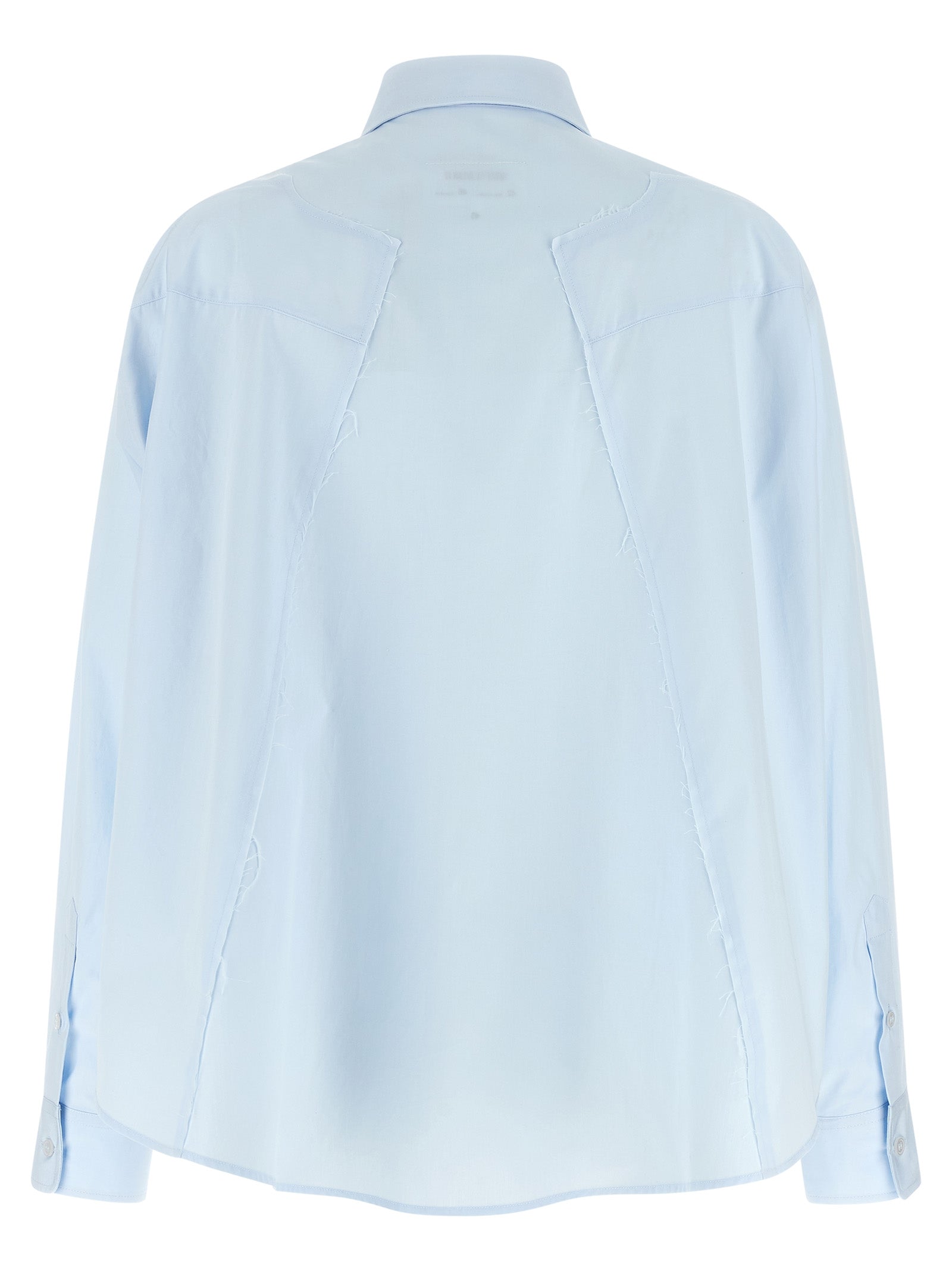 MM6 Maison Margiela Blue Cotton Women's Blouse