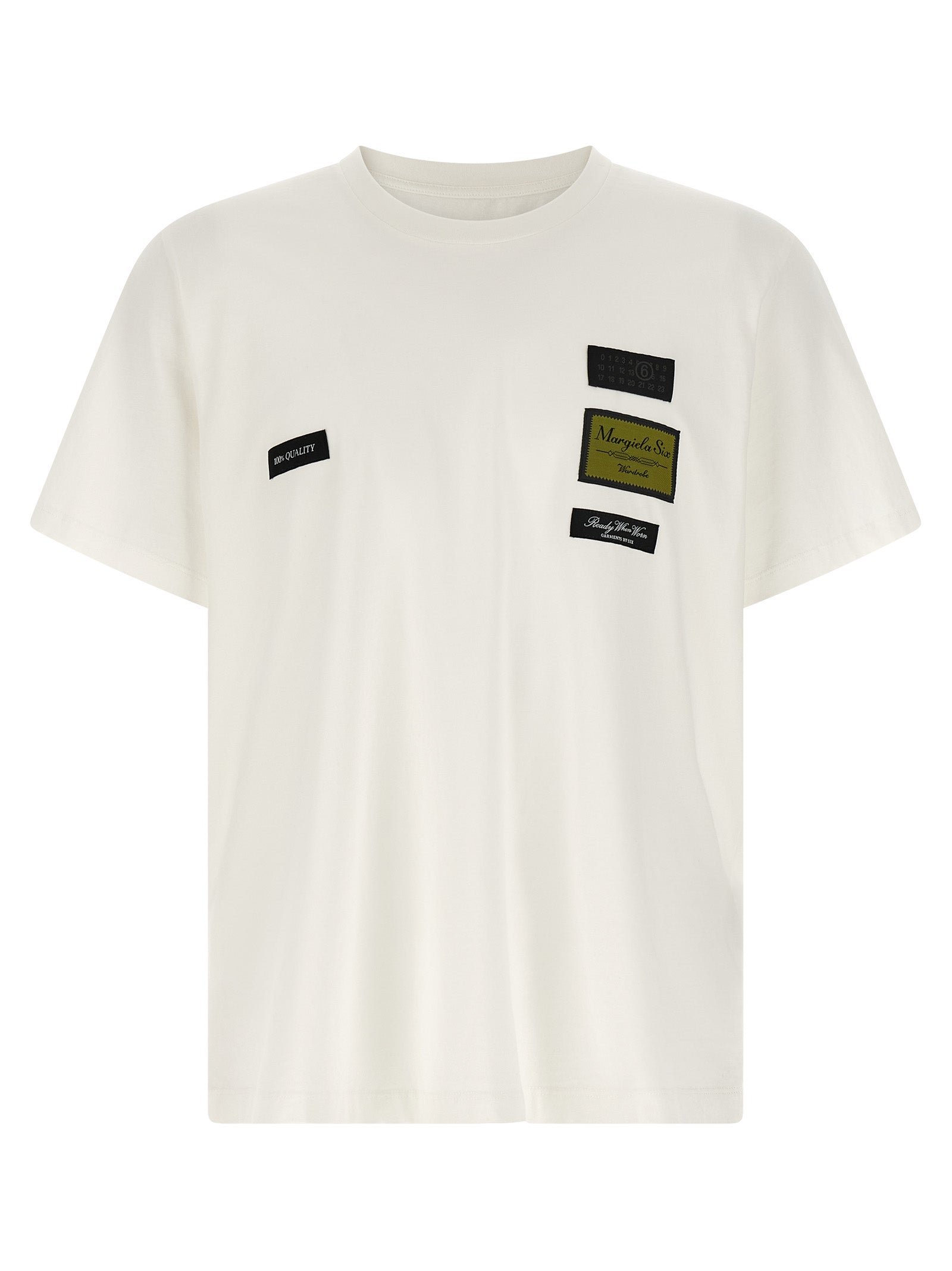 MM6 Maison Margiela White Cotton Men's T-Shirt