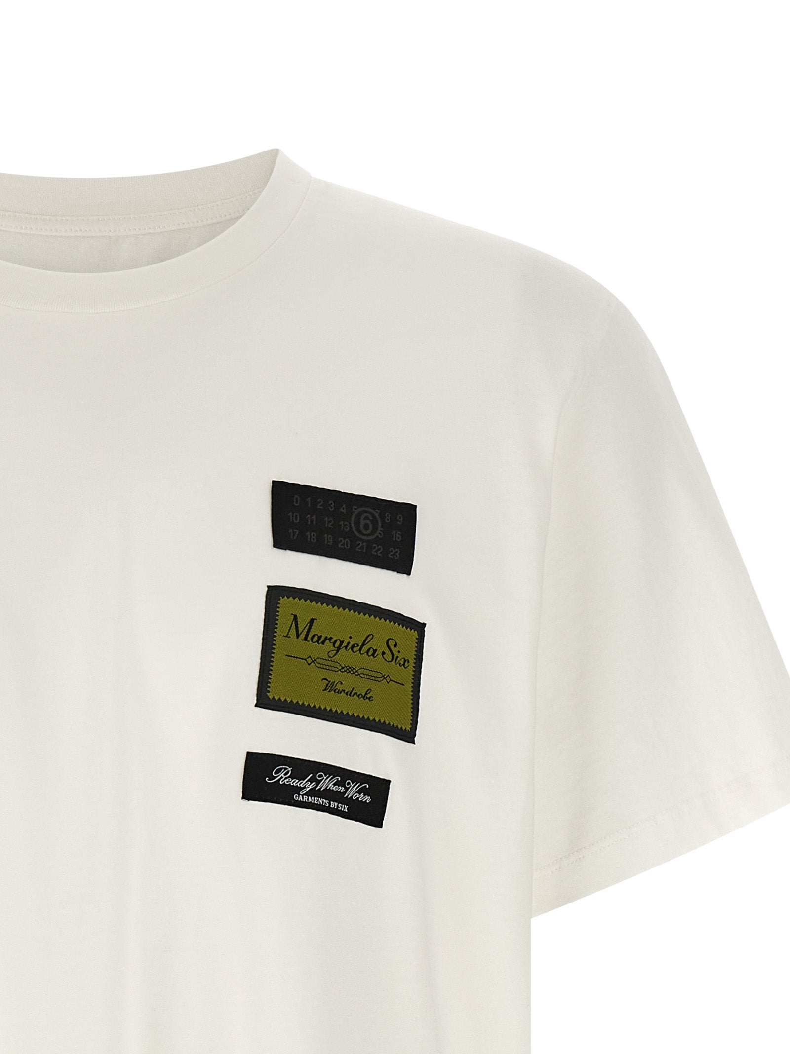MM6 Maison Margiela White Cotton Men's T-Shirt